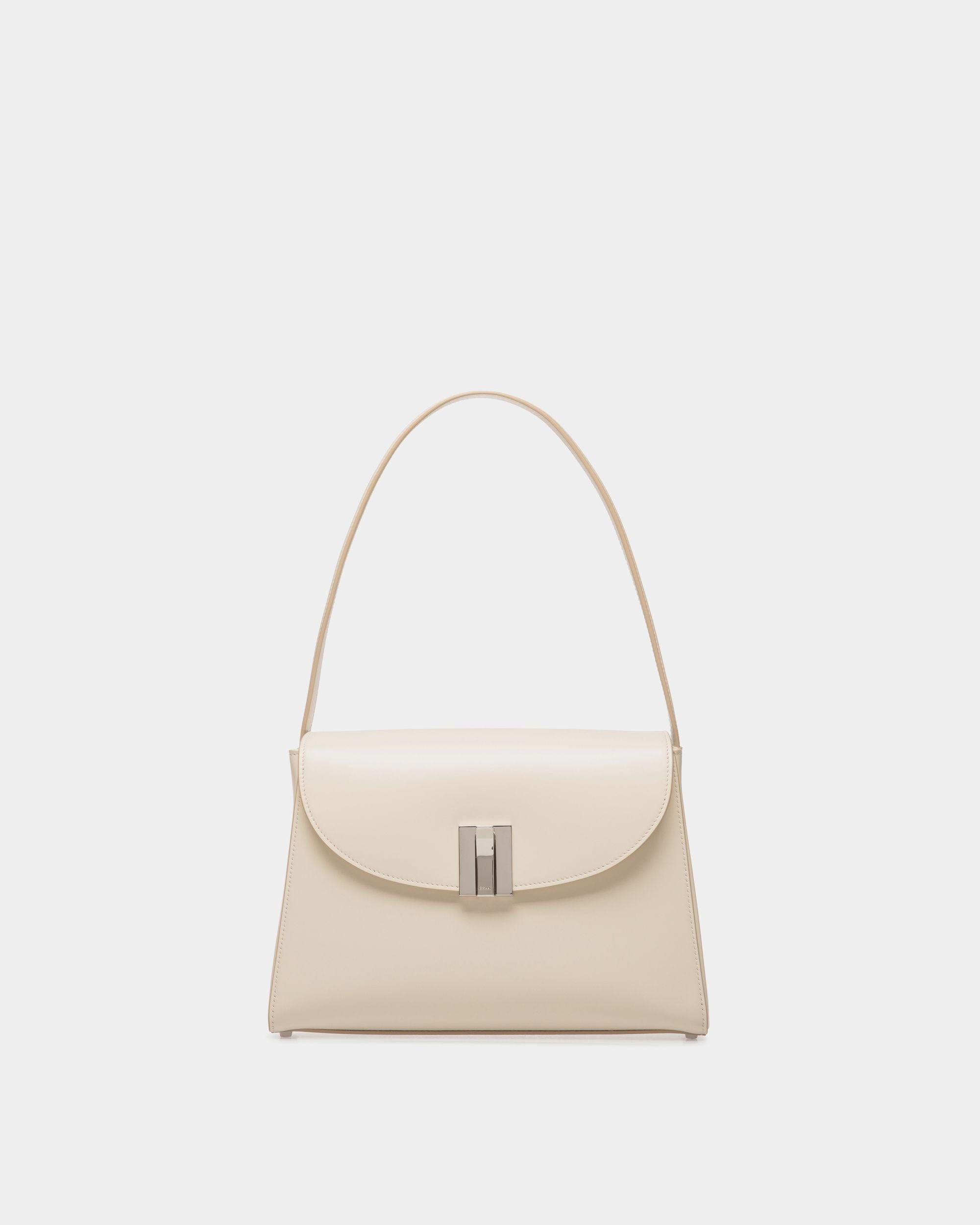 Sac D'épaule Ollam En Cuir Blanc - Femme - Bally - 01
