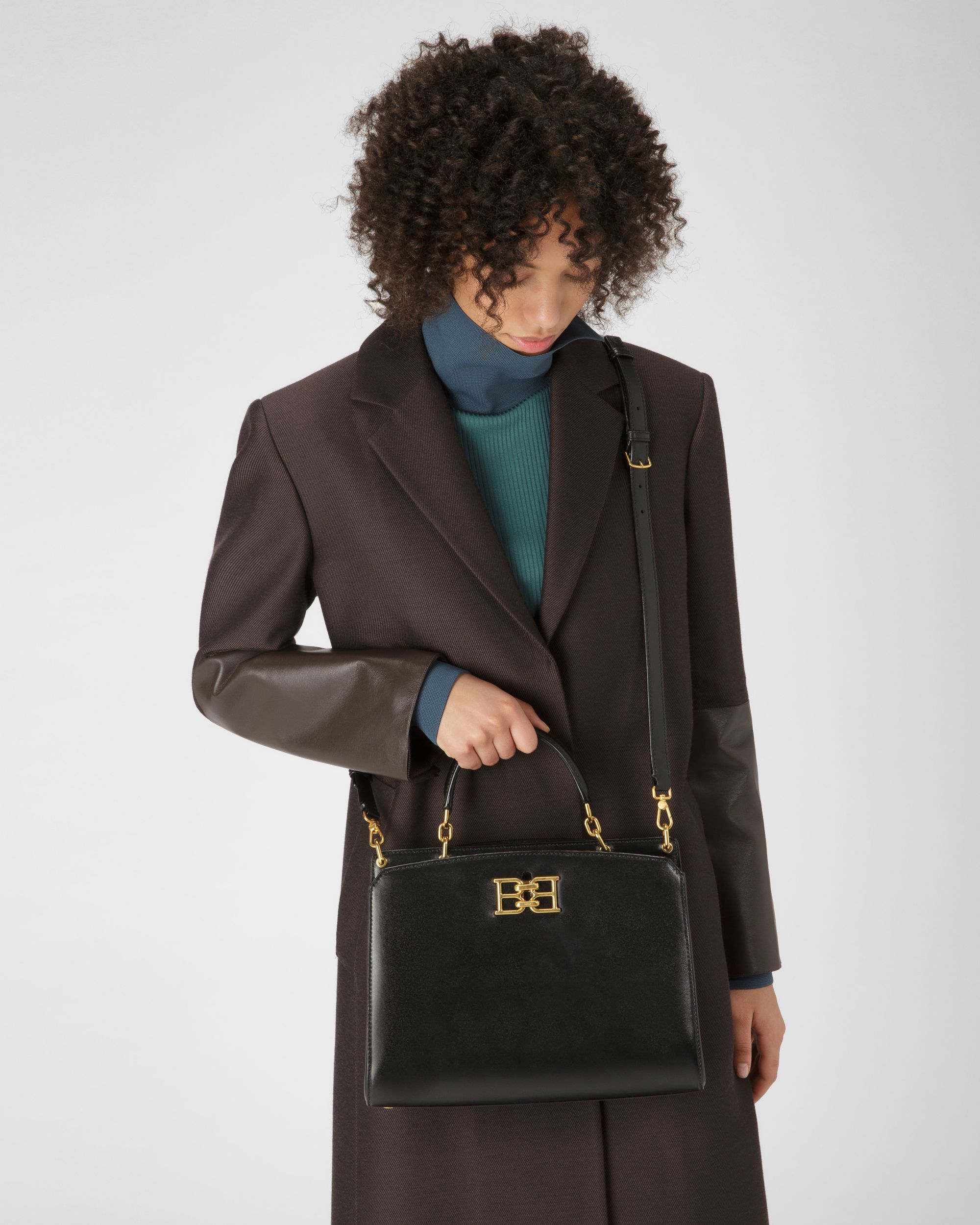 Bonnye Sac À Main En Cuir Noir - Femme - Bally - 02