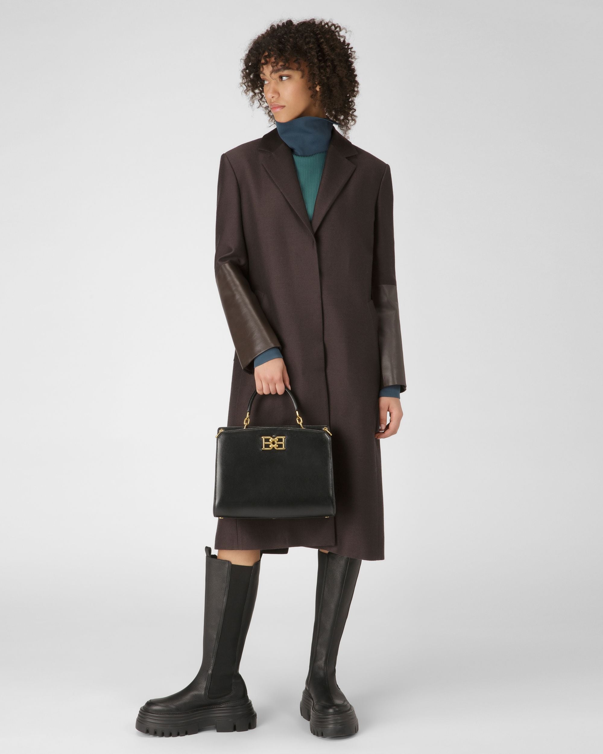Bonnye Sac À Main En Cuir Noir - Femme - Bally - 07