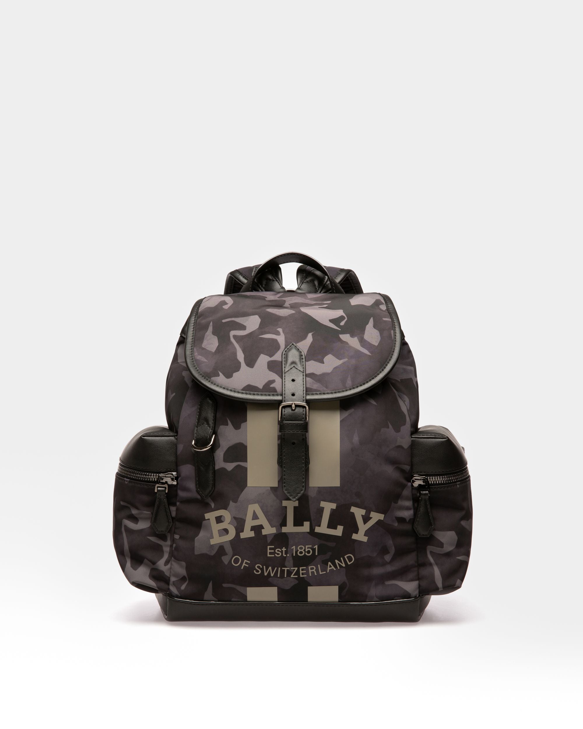Cliford Sac À Dos En Nylon Recyclé Noir - Femme - Bally - 01