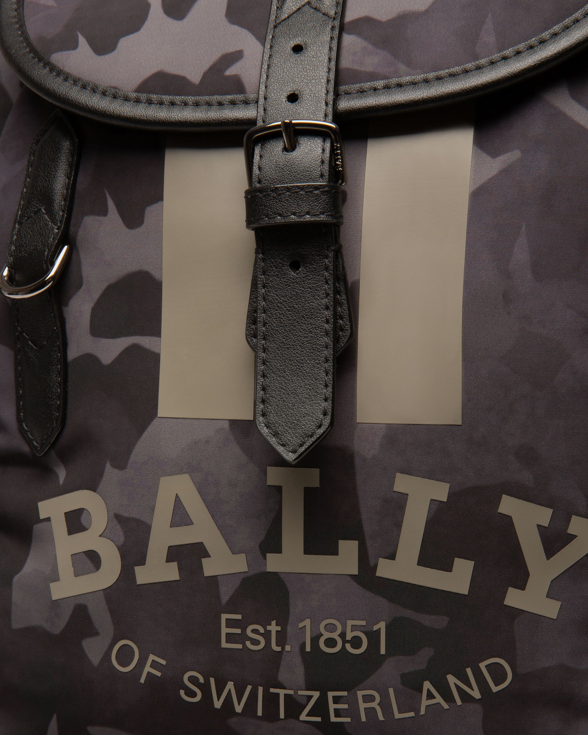 Cliford Sac À Dos En Nylon Recyclé Noir - Femme - Bally - 05