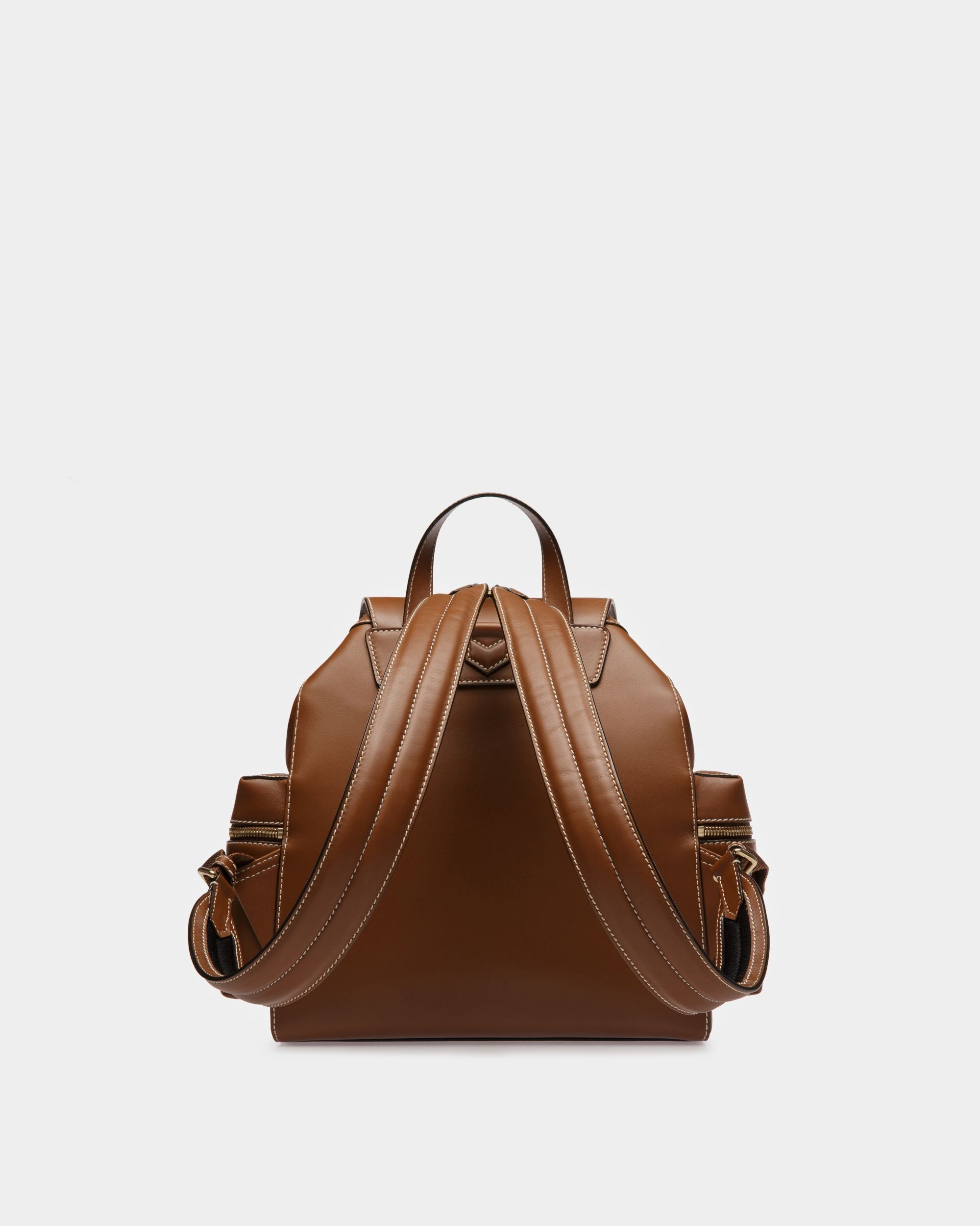 Cliford Sac À Dos En Cuir Marron - Femme - Bally - 03