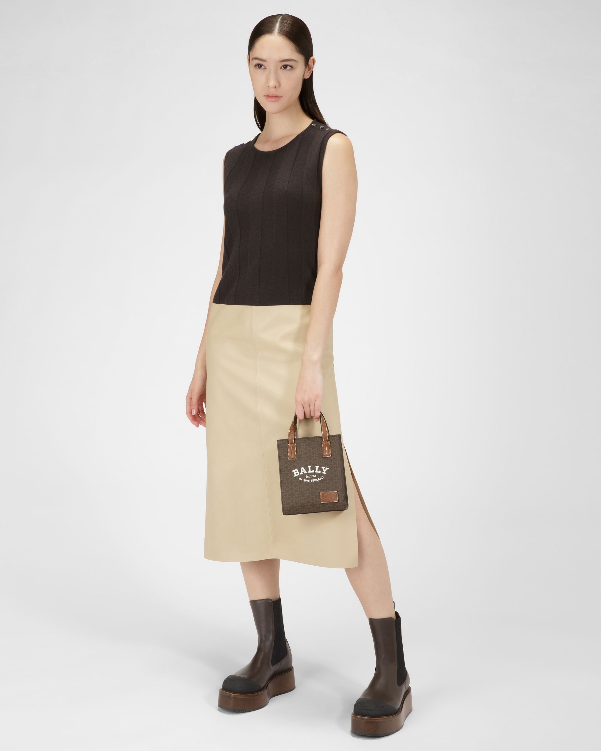 Crystalia Xs Minitasche Aus Braunem Tpu - Damen - Bally - 06
