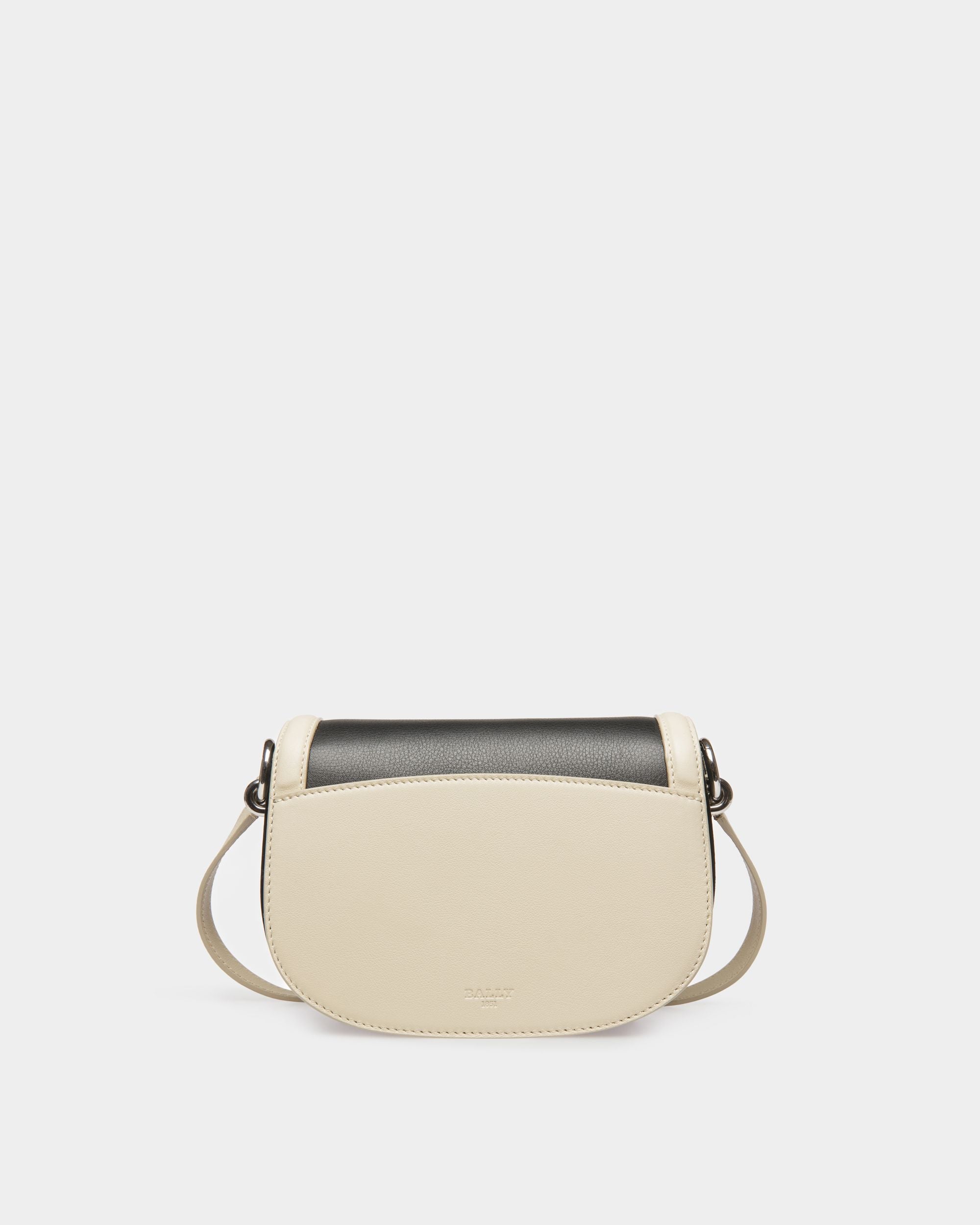 Baily Mini-Sac En Cuir Noir Et Beige Clair - Femme - Bally - 04