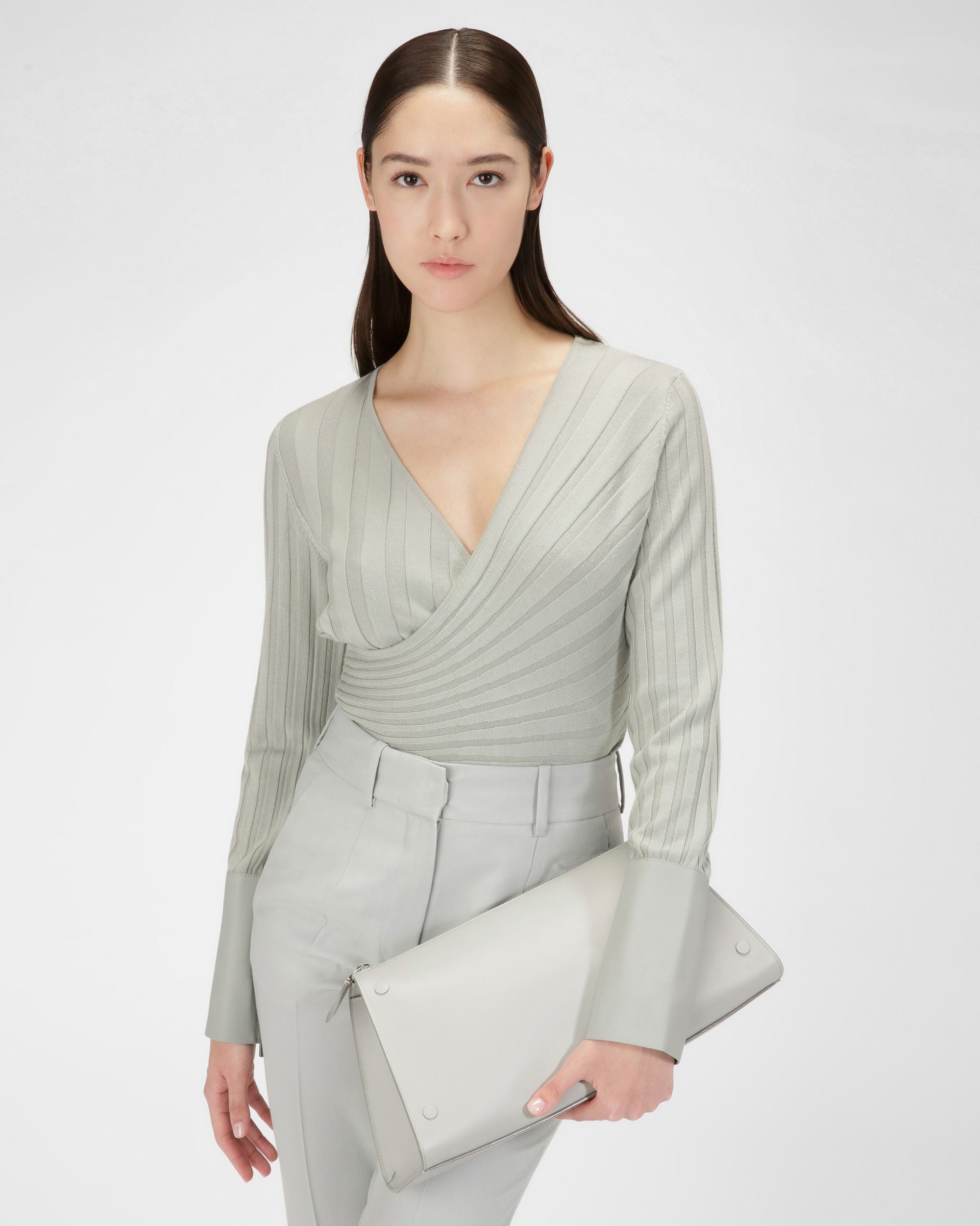Arieel Mini-Sac En Cuir Bleu Clair - Femme - Bally - 02