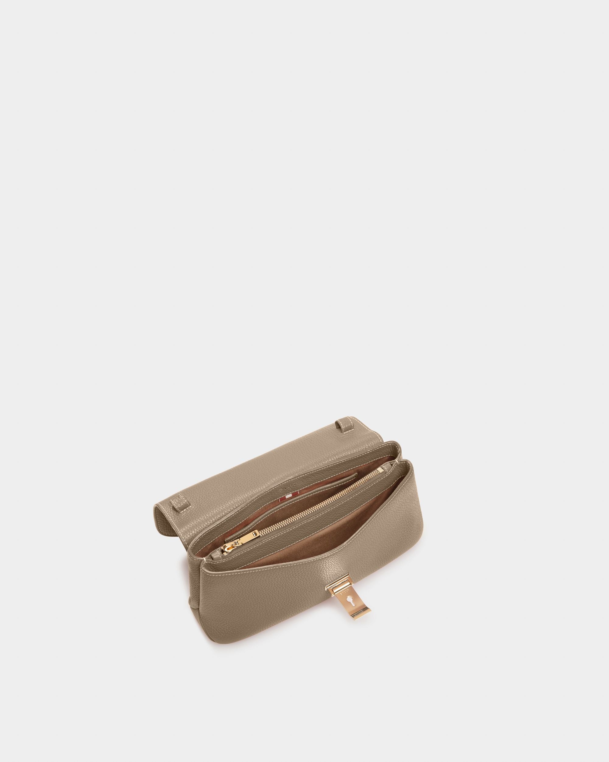 Leena Mini Sac En Cuir Couleur Taupe - Femme - Bally - 04