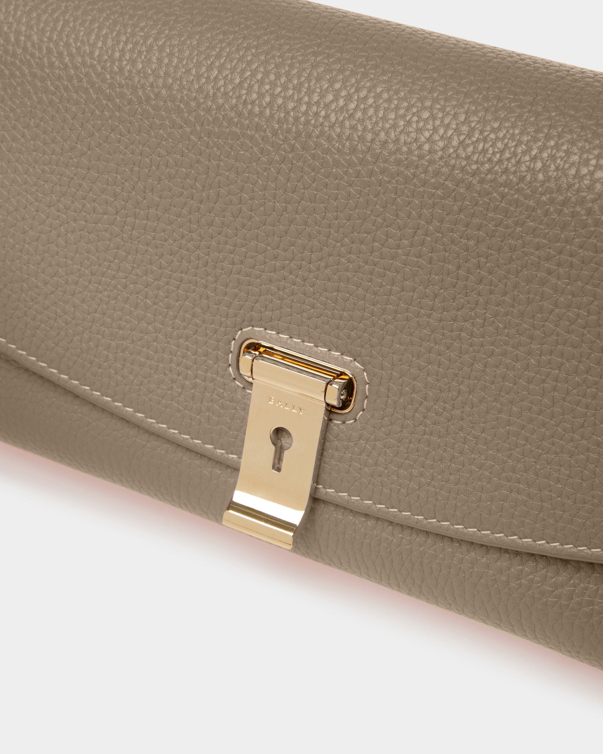 Leena Mini Sac En Cuir Couleur Taupe - Femme - Bally - 05