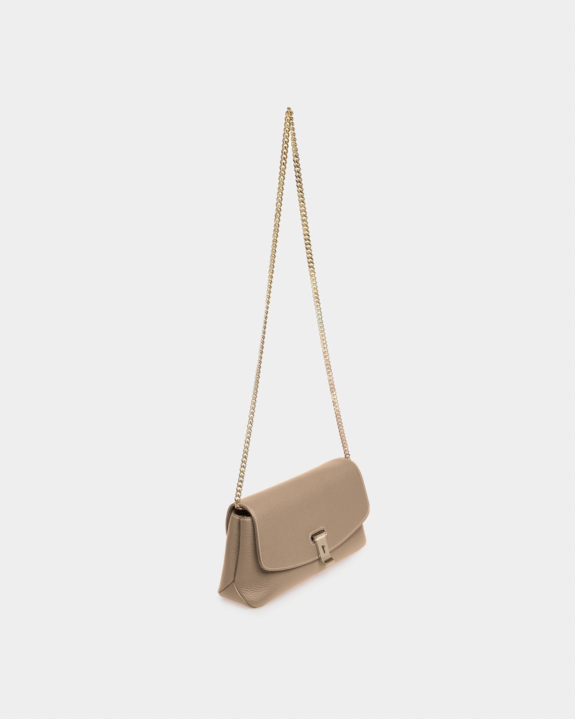 Leena Mini Sac En Cuir Couleur Taupe - Femme - Bally - 06