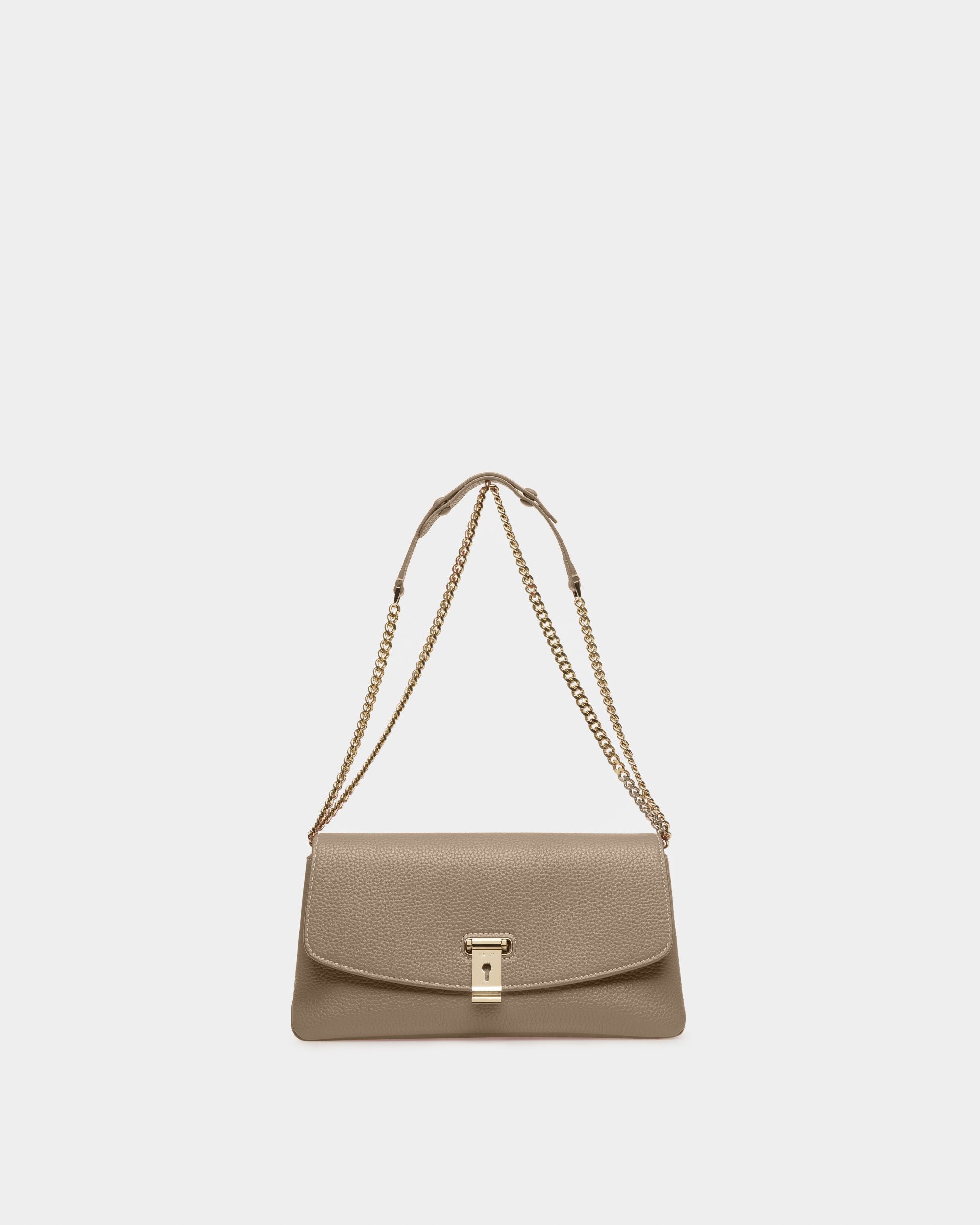 Leena Mini Sac En Cuir Couleur Taupe - Femme - Bally - 07