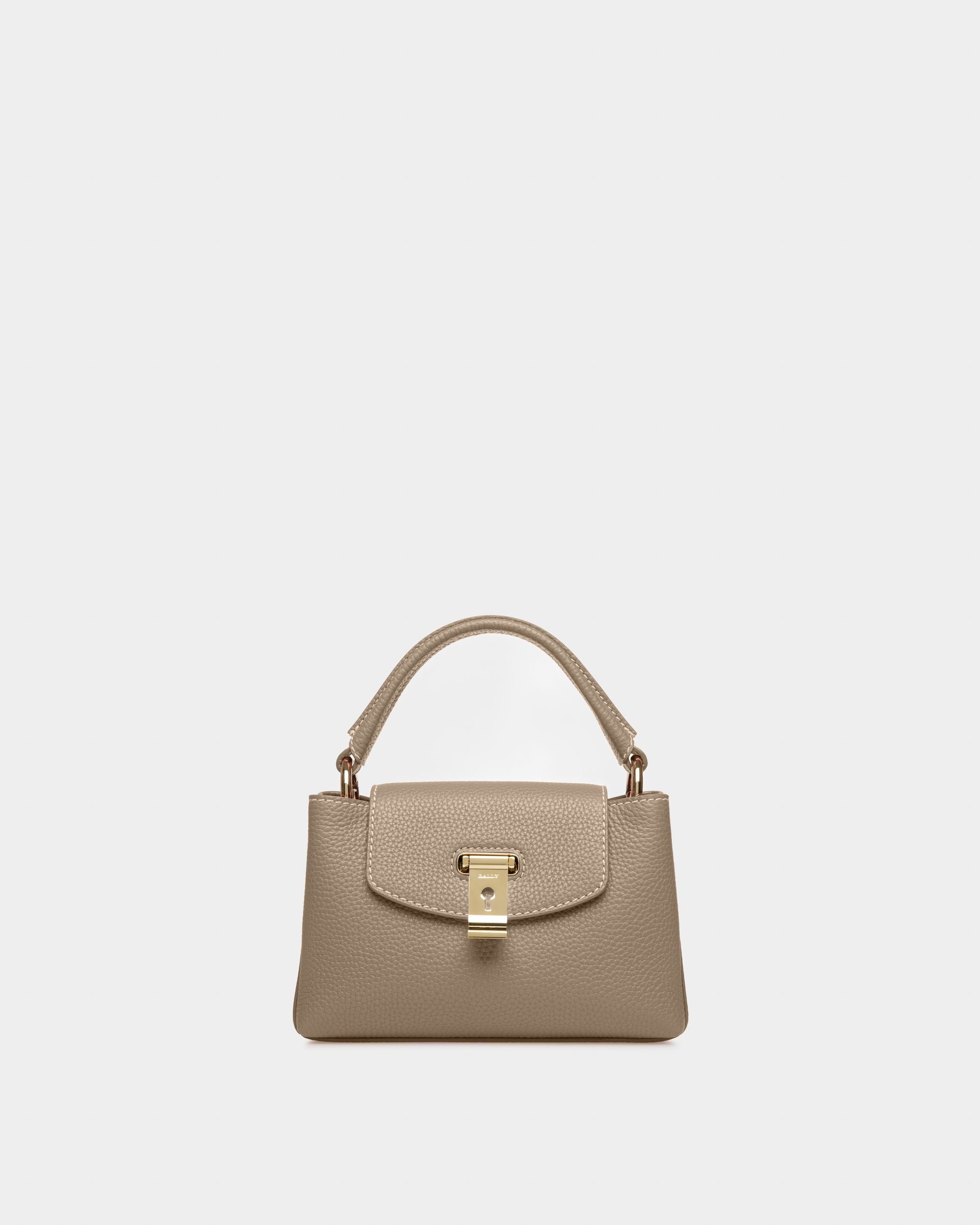 Layka Xs Mini Sac En Cuir Couleur Taupe - Femme - Bally - 01