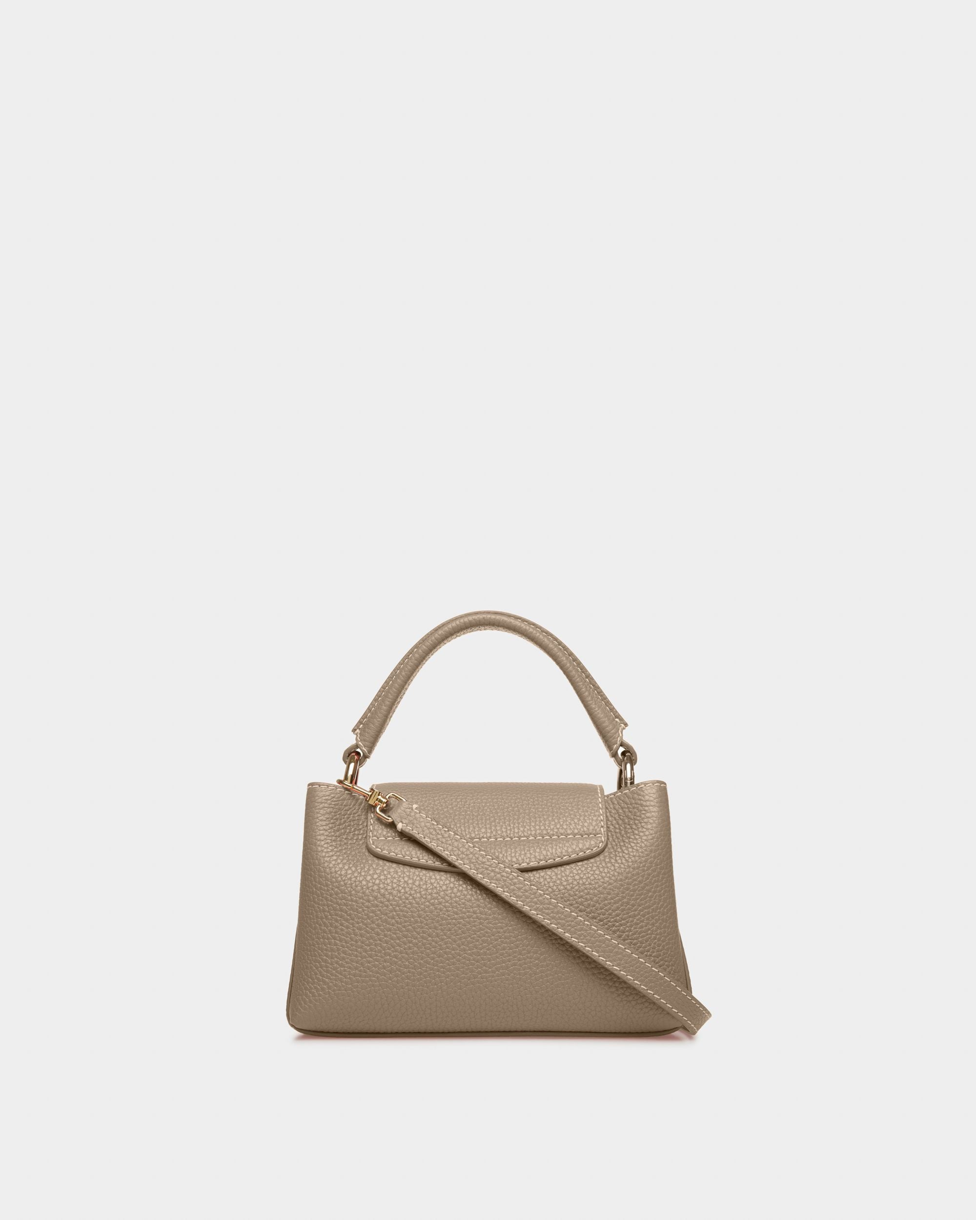 Layka Xs Mini Sac En Cuir Couleur Taupe - Femme - Bally - 03