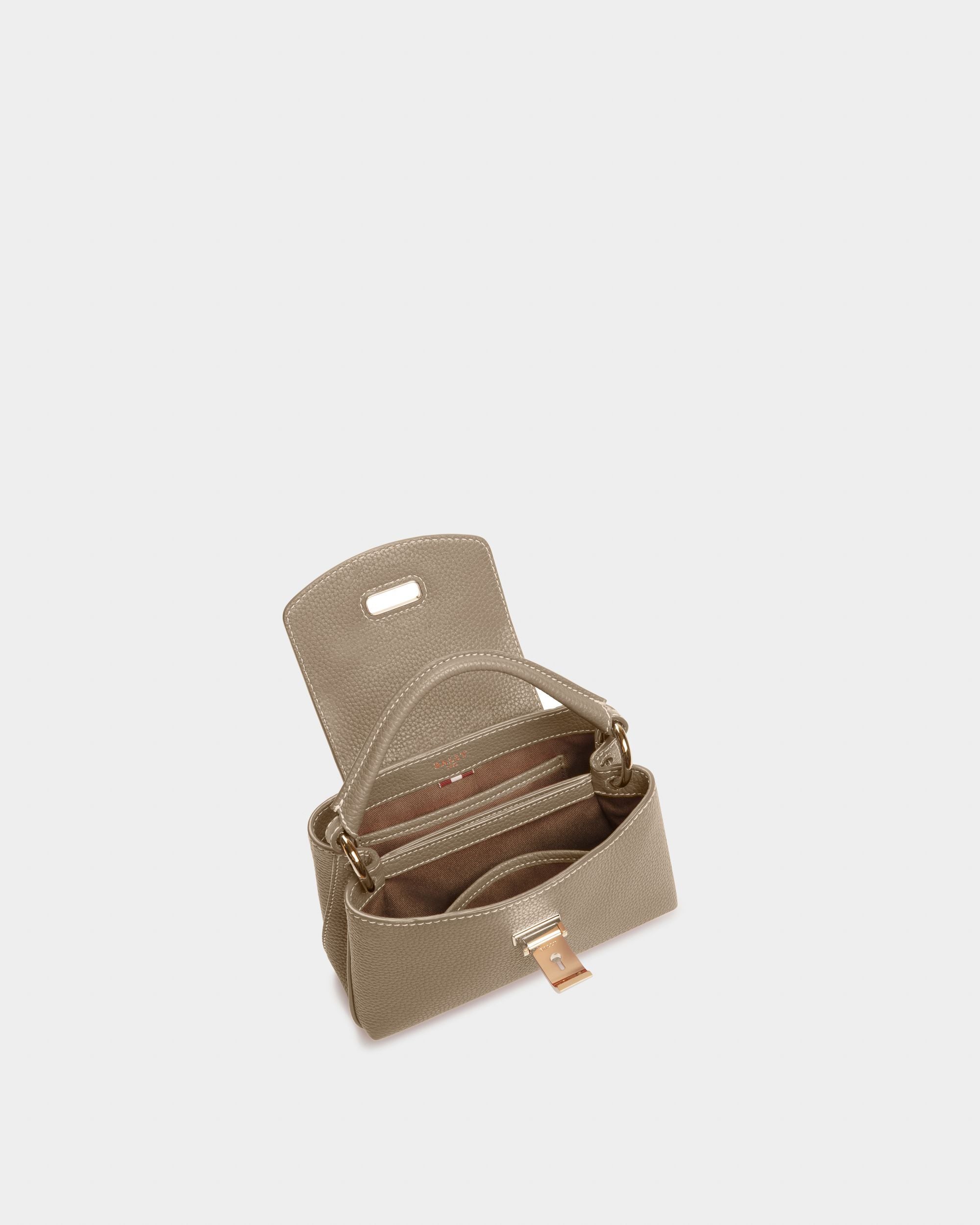 Layka Xs Mini Sac En Cuir Couleur Taupe - Femme - Bally - 05