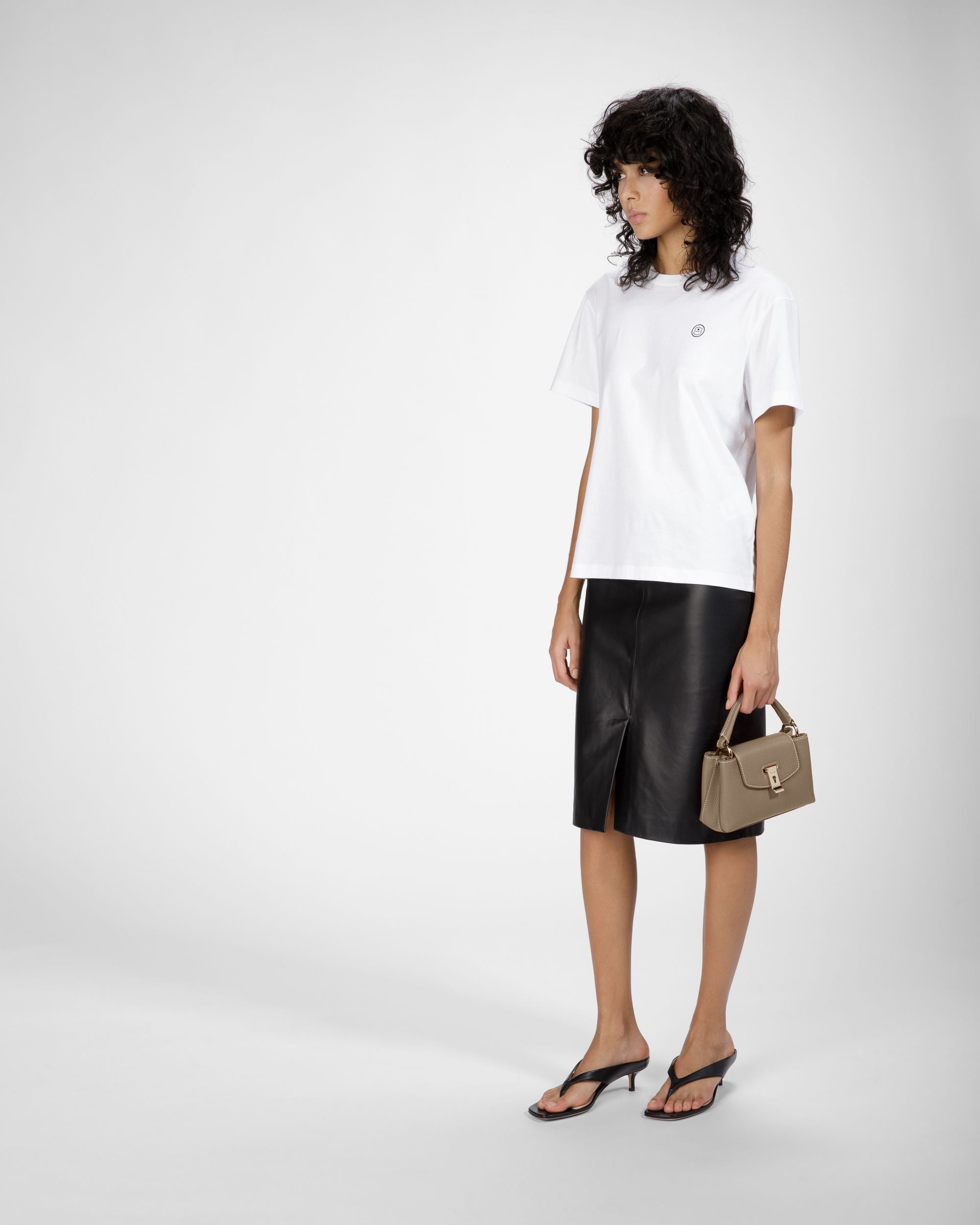 Layka Xs Mini Sac En Cuir Couleur Taupe - Femme - Bally - 07