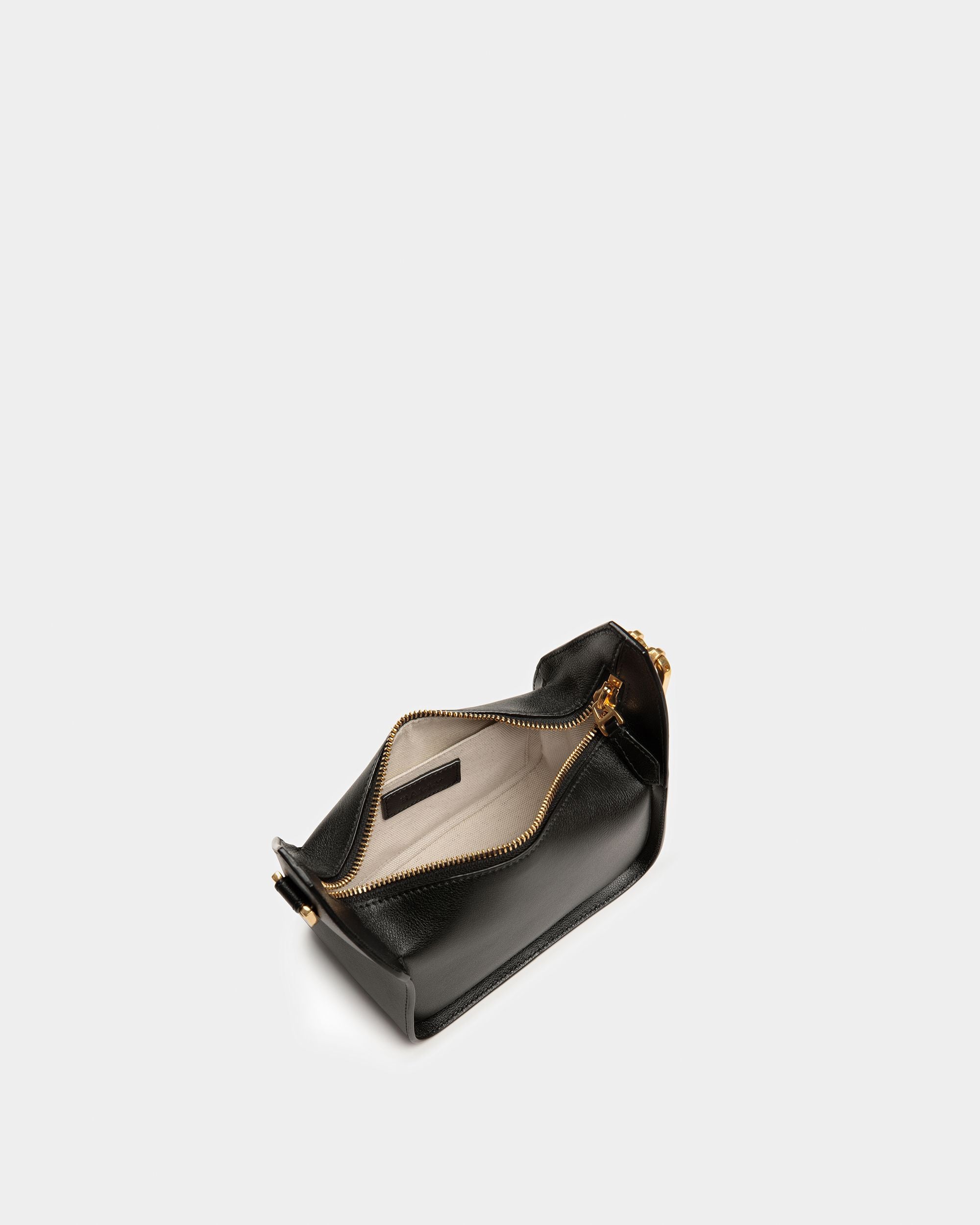 B-Hook XS Leather Minibag In Black - Women's - Bally - 04