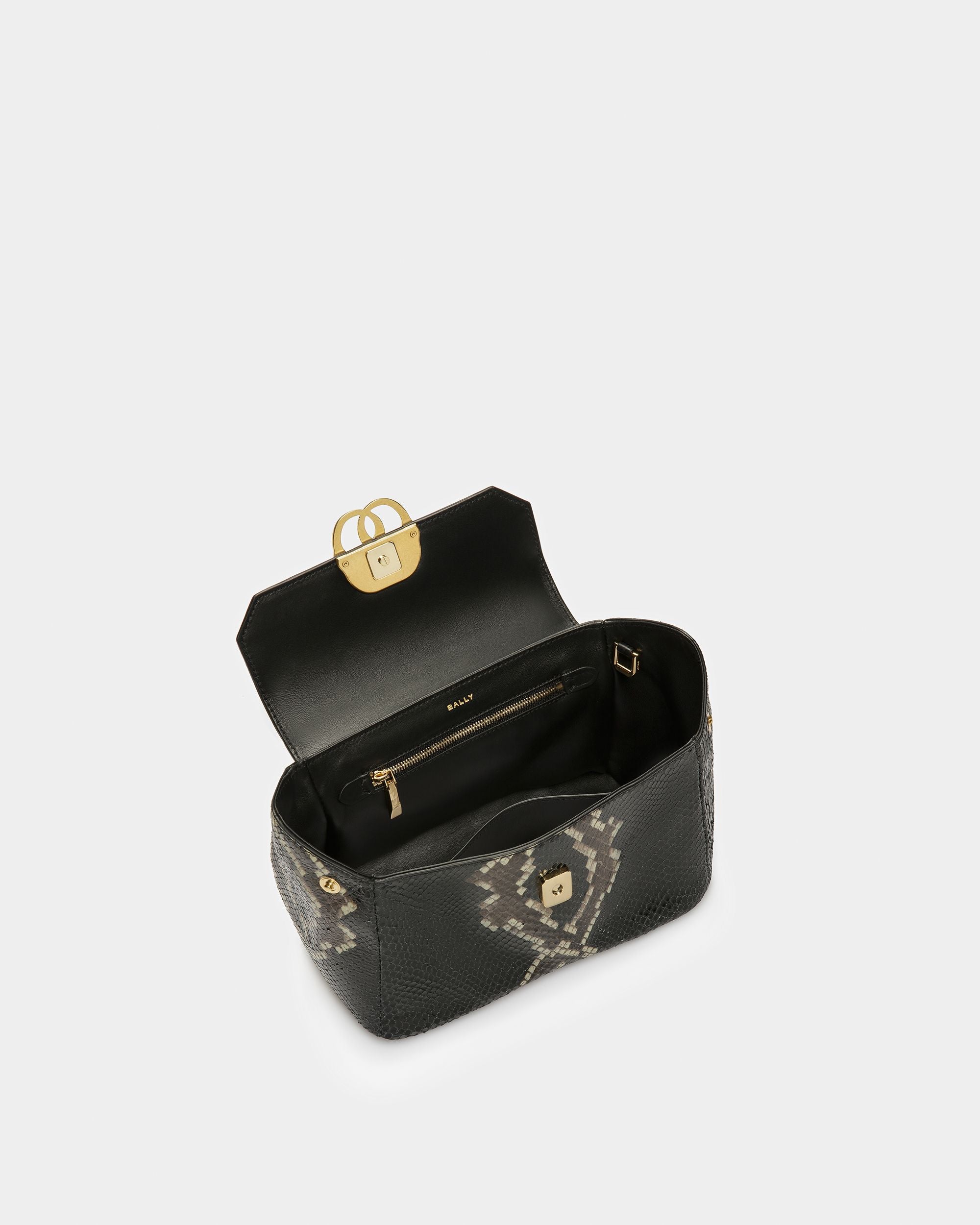 Emblem Minibag Mit Python-Print - Damen - Bally - 05
