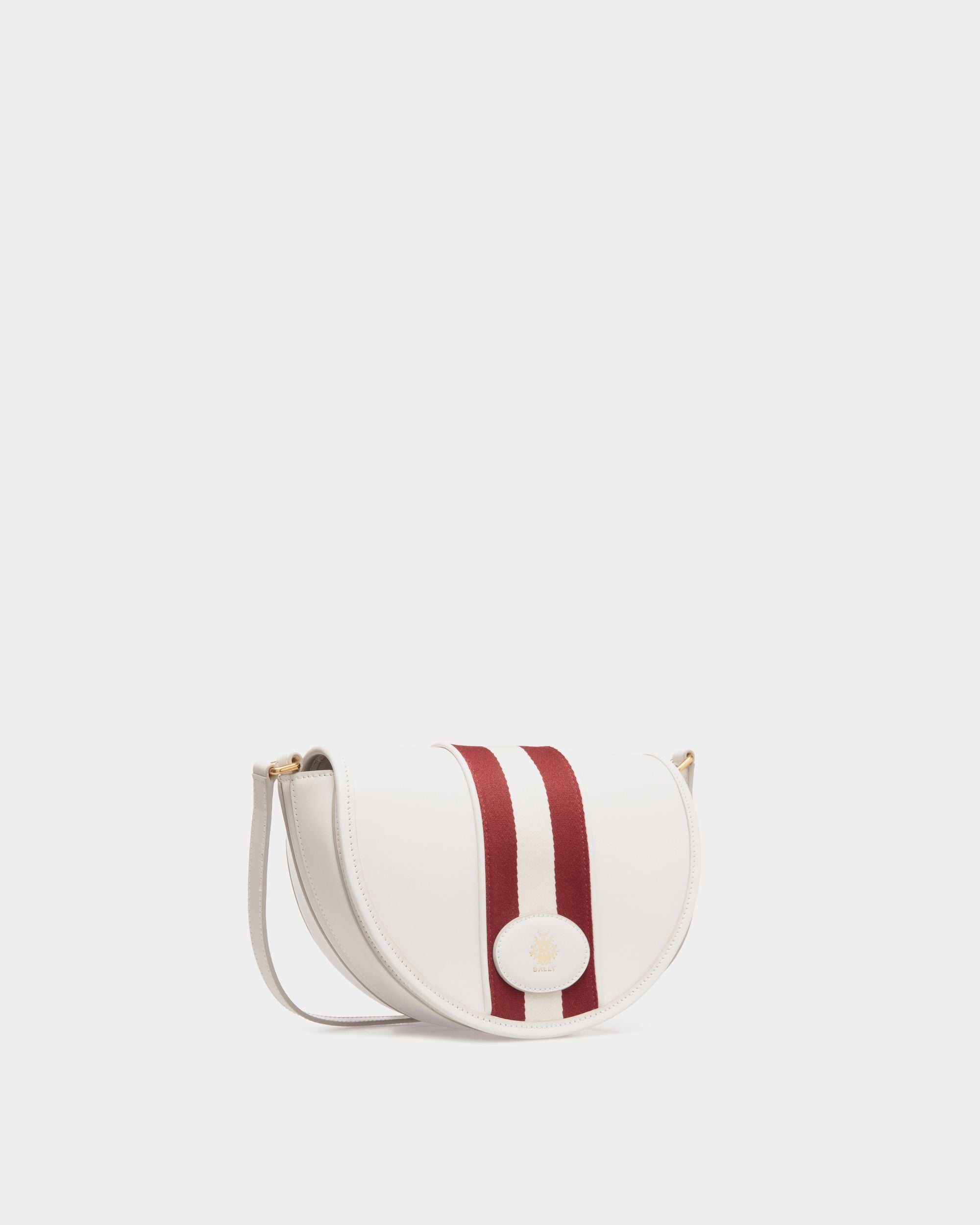 Signature Minibag In White  Leather - Women's - Bally - 03