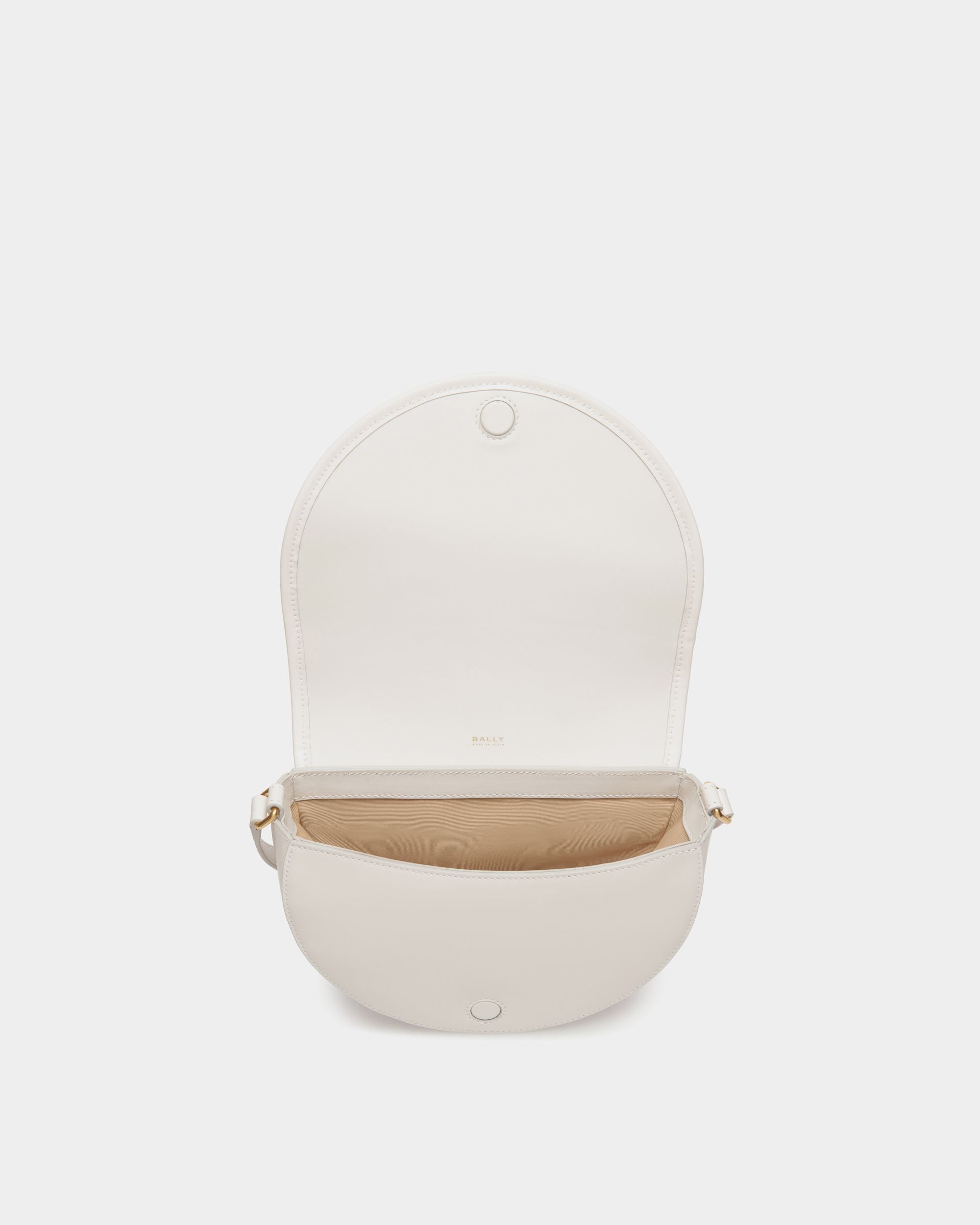 Signature Minibag In White  Leather - Mujer - Bally - 04