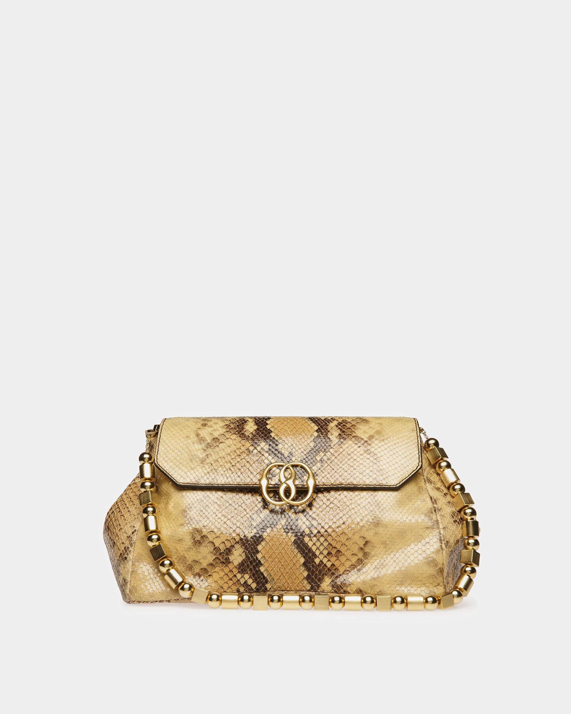 Emblem Schultertasche Mit Python-Print - Damen - Bally - 01