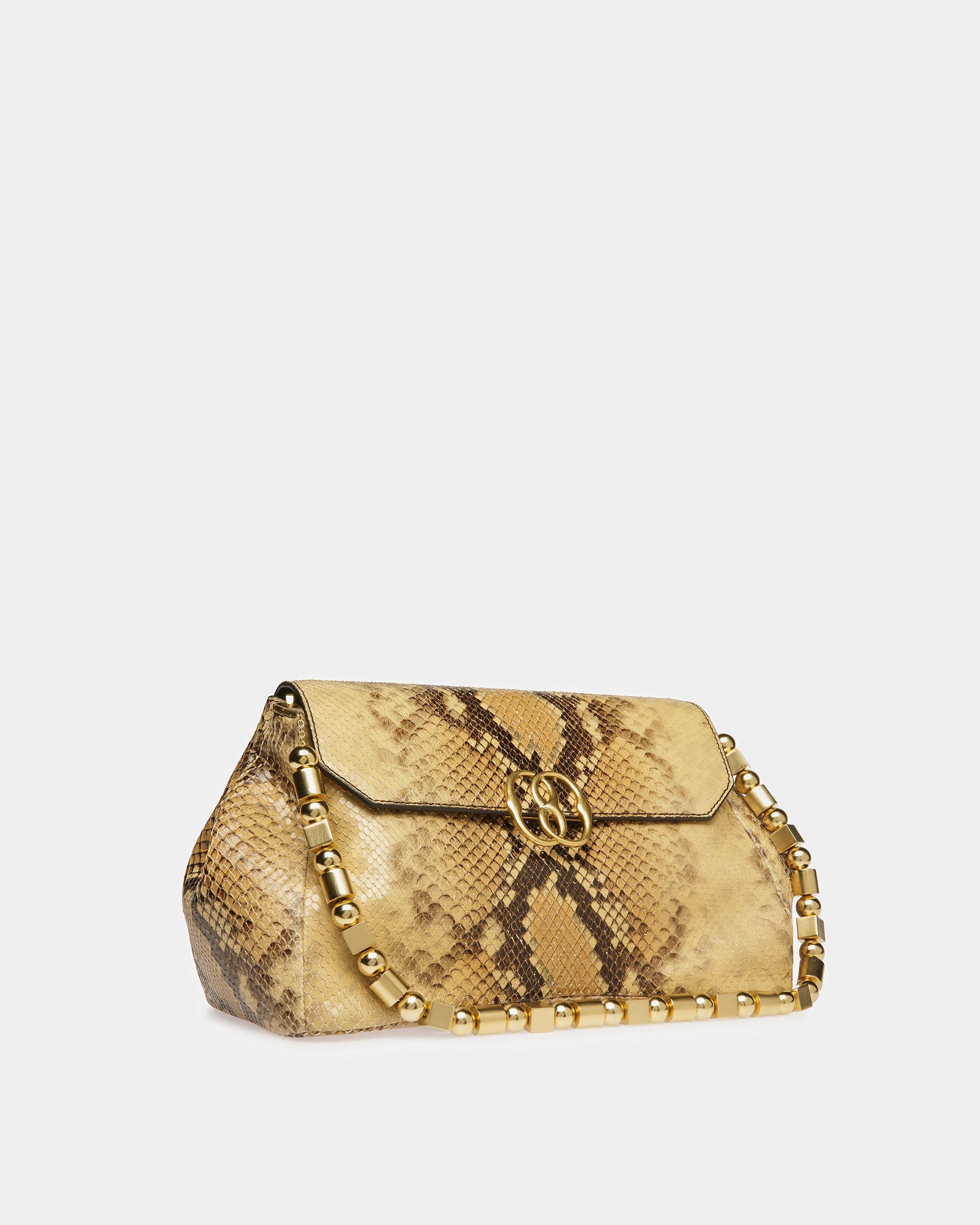 Emblem Schultertasche Mit Python-Print - Damen - Bally - 04