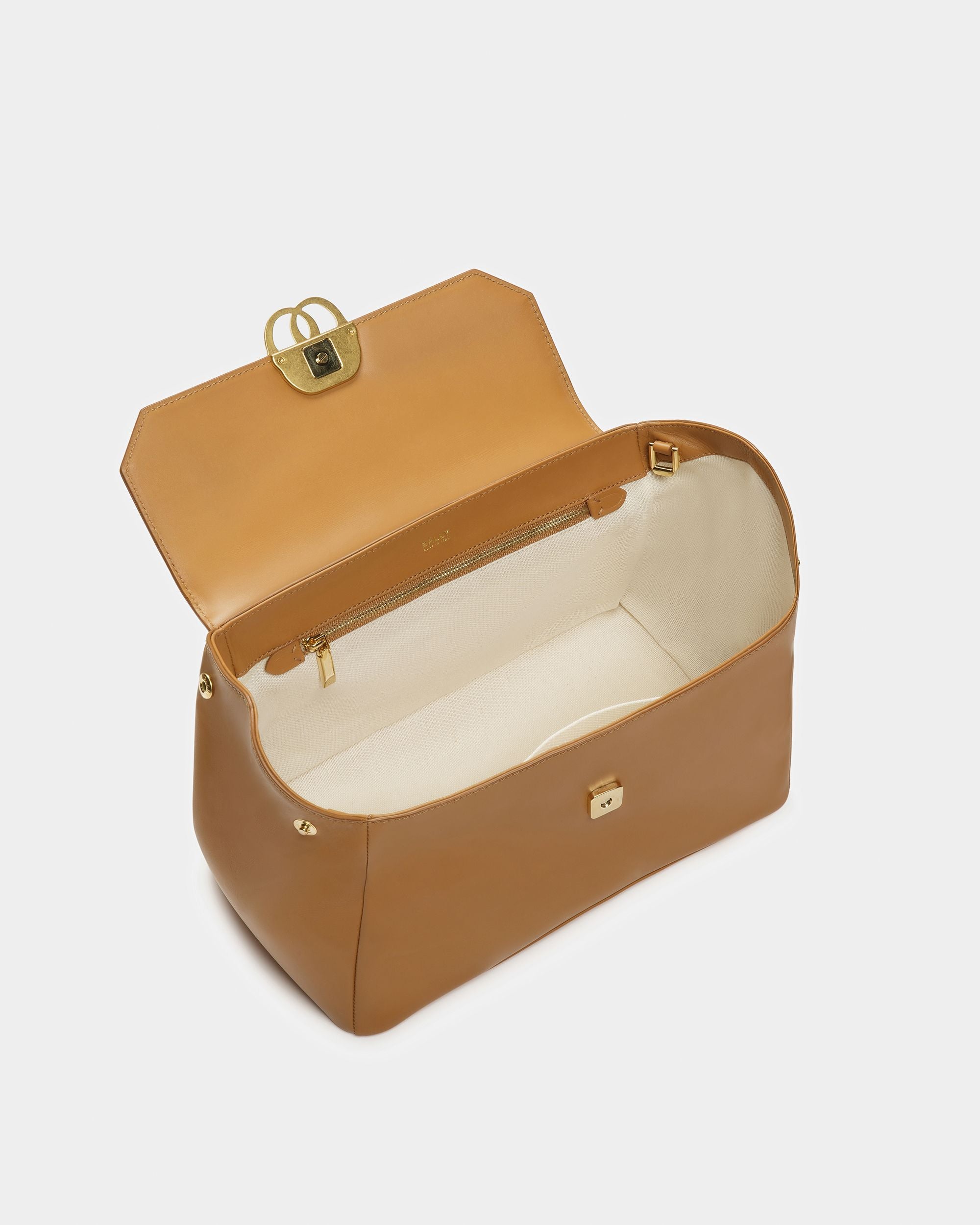 Emblem Schultertasche Aus Glattem Leder - Damen - Bally - 02