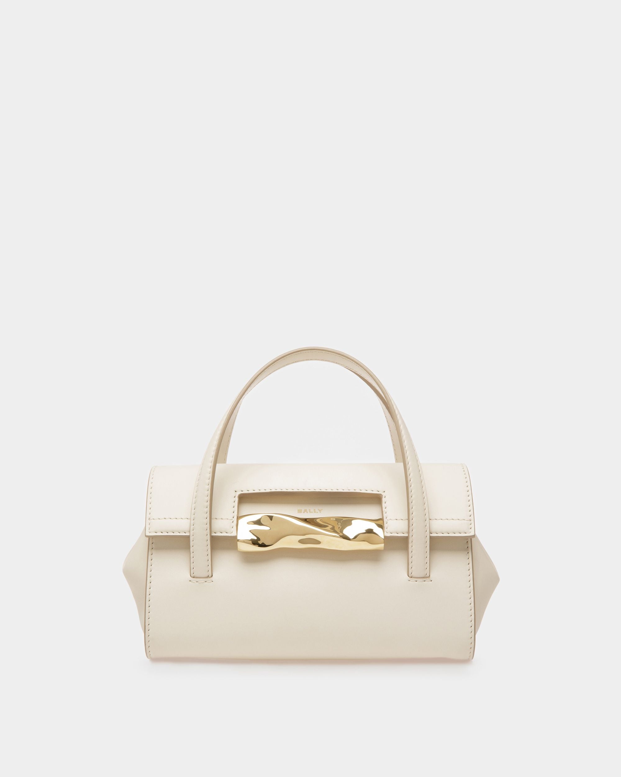Mini-sac Baroque En cuir ivoire - Femme - Bally - 01
