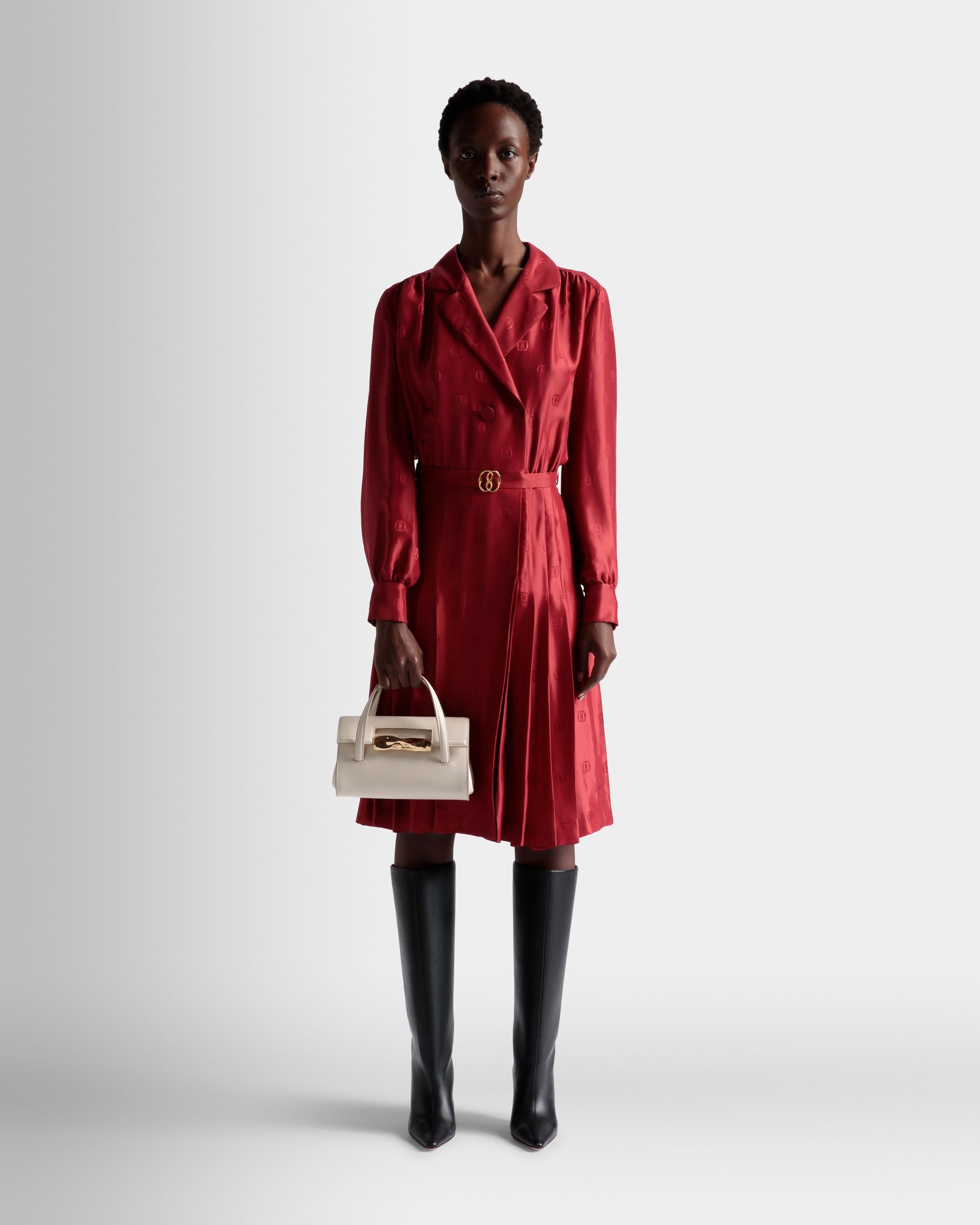 Mini-sac Baroque En cuir ivoire - Femme - Bally - 02