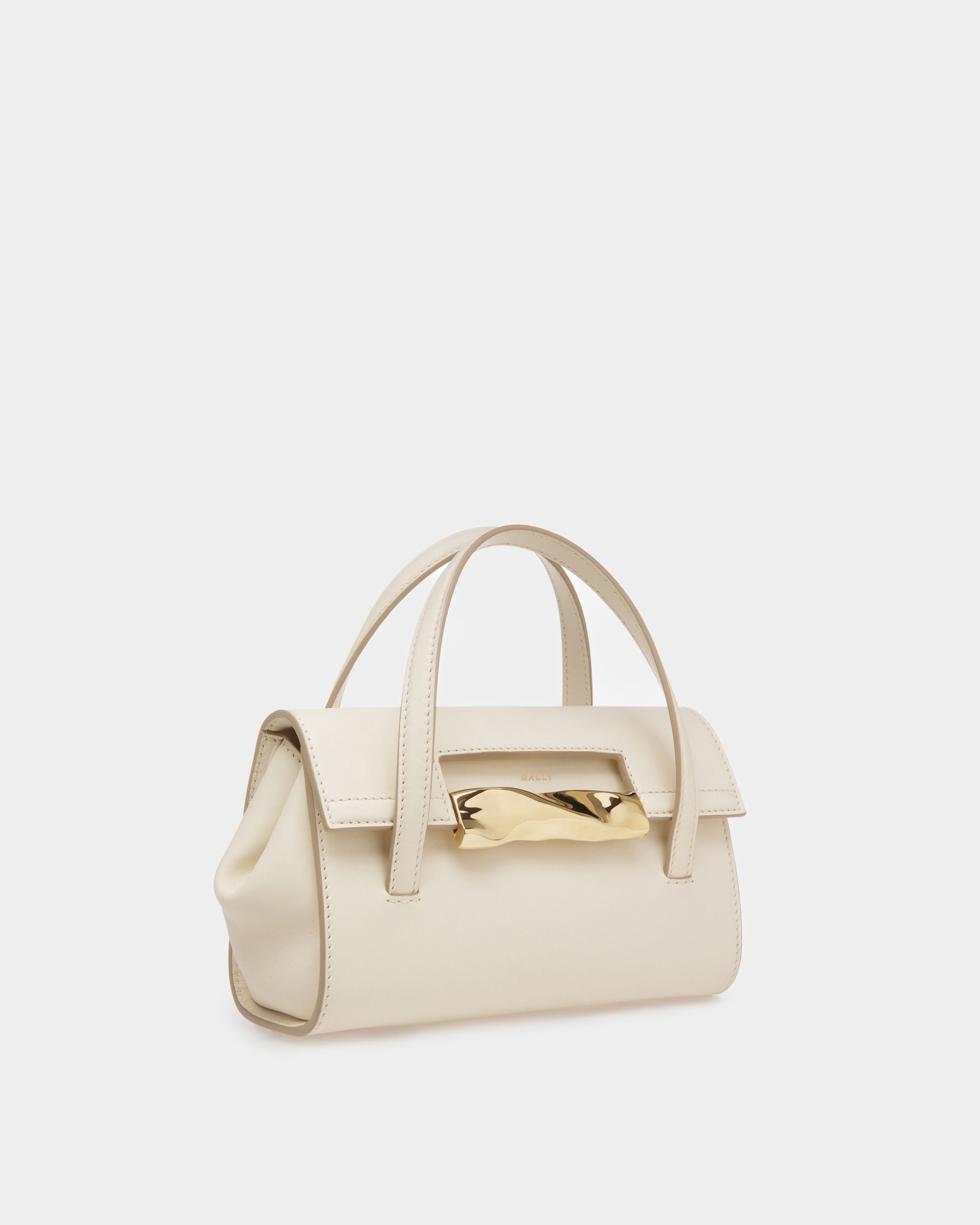 Mini-sac Baroque En cuir ivoire - Femme - Bally - 04