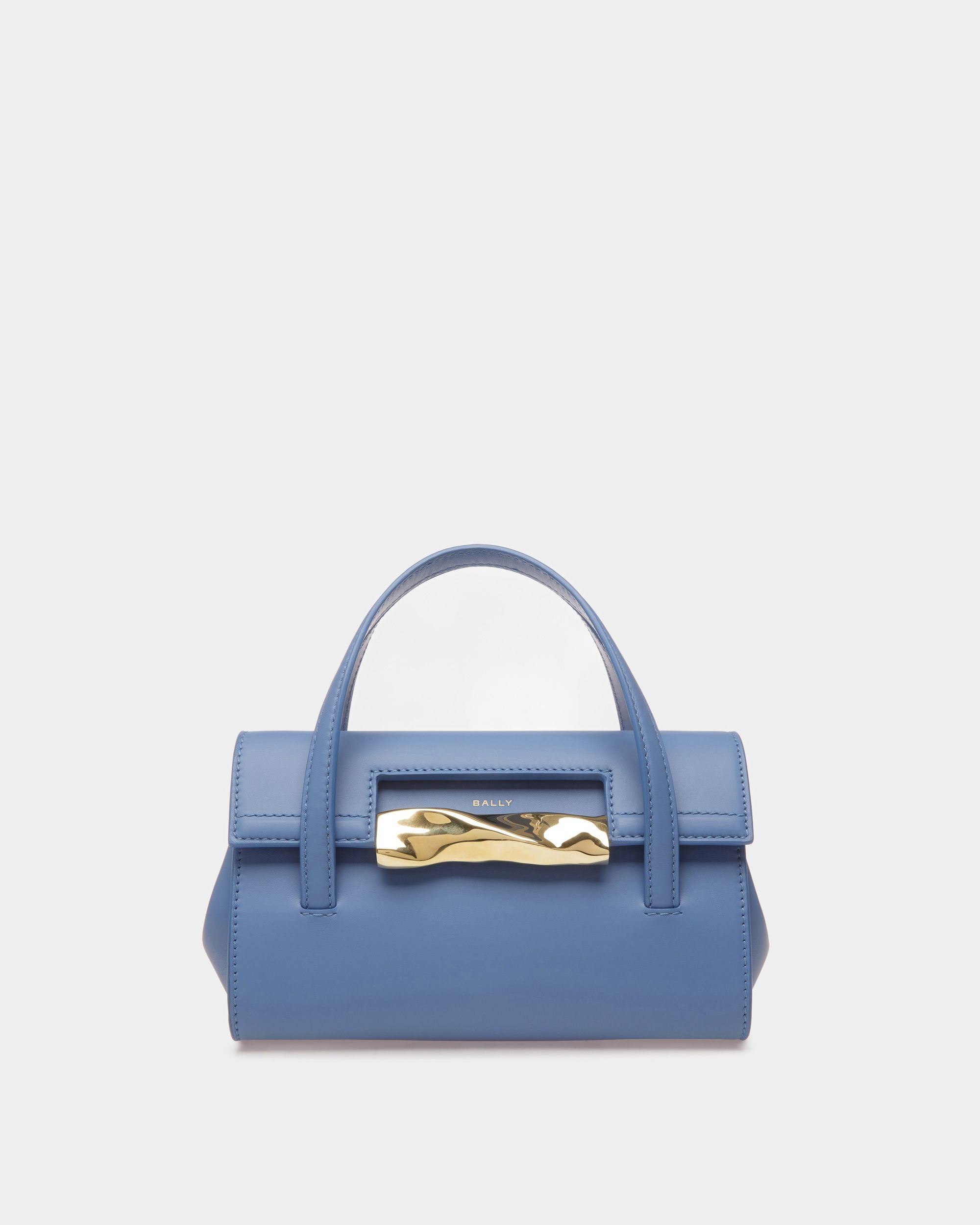 Mini-sac Baroque En cuir couleur Blue Kiss - Femme - Bally - 01