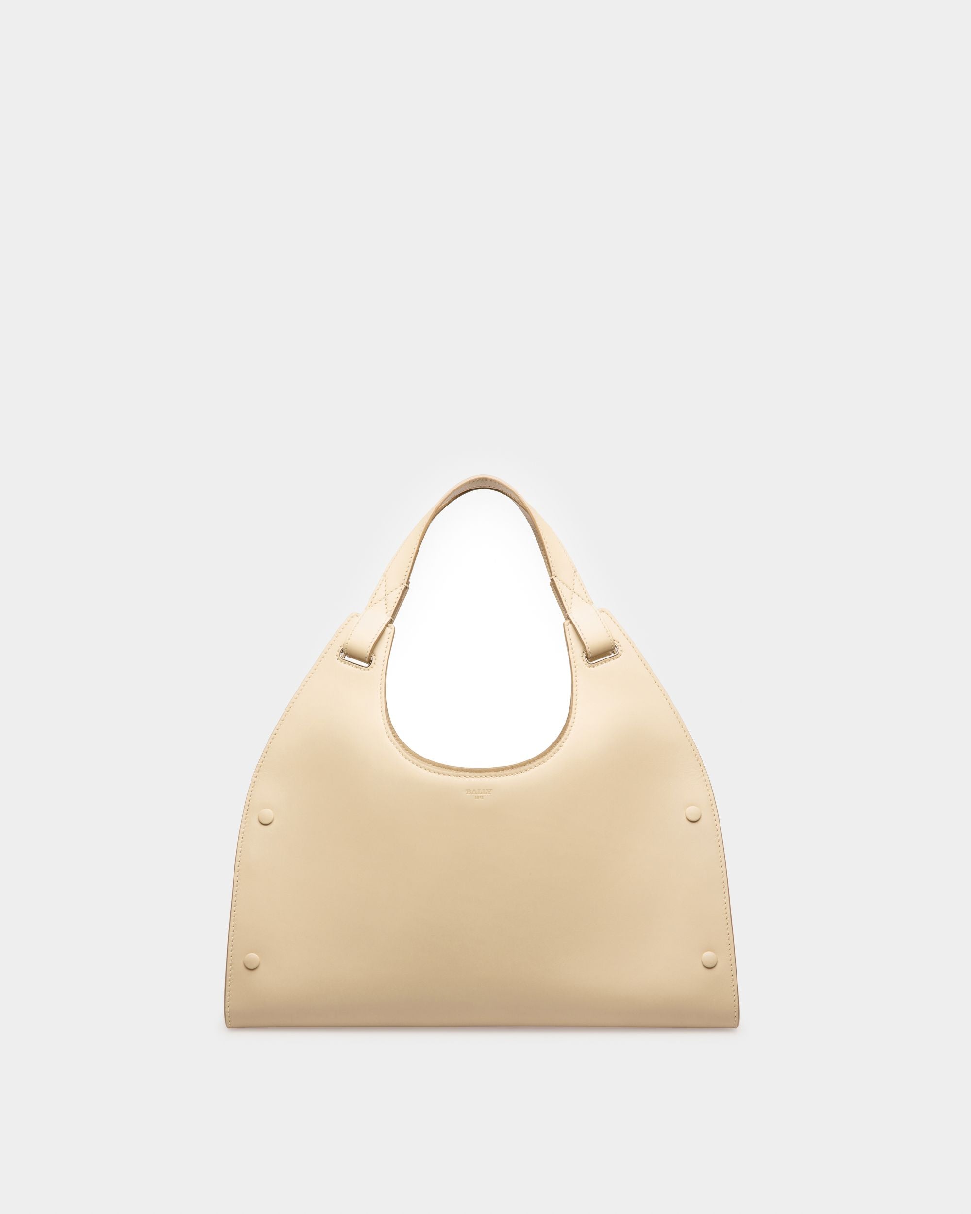 Ahres Sac Porté Épaule En Cuir Beige Clair - Femme - Bally - 01