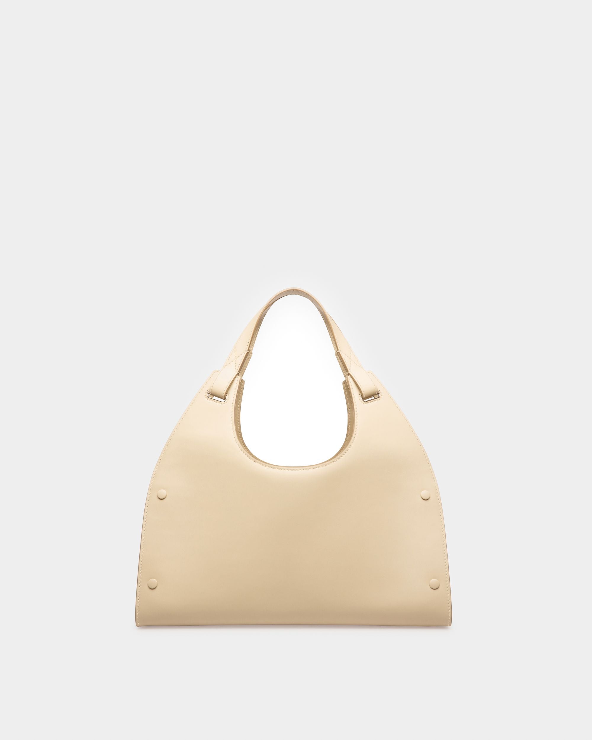 Ahres Sac Porté Épaule En Cuir Beige Clair - Femme - Bally - 03