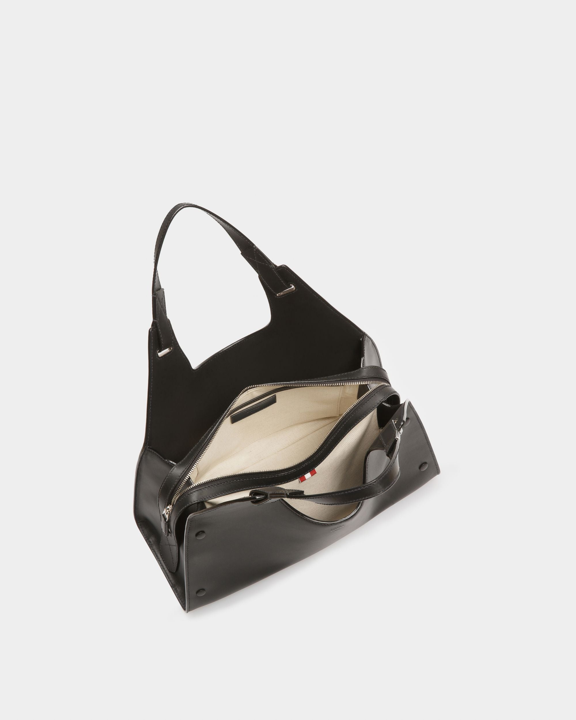 Ahres Sac Porté Épaule En Cuir Noir - Femme - Bally - 04