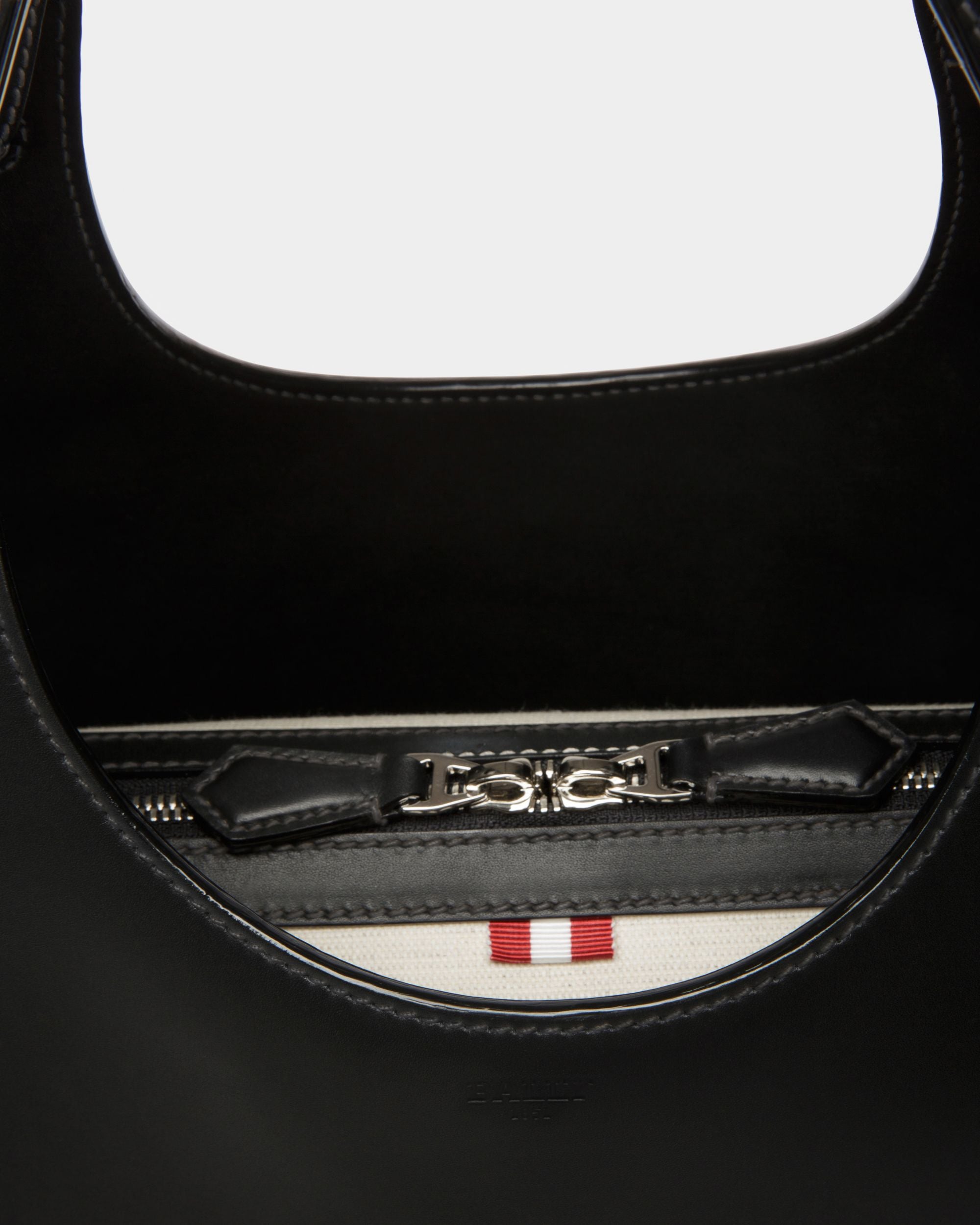 Ahres Sac Porté Épaule En Cuir Noir - Femme - Bally - 05