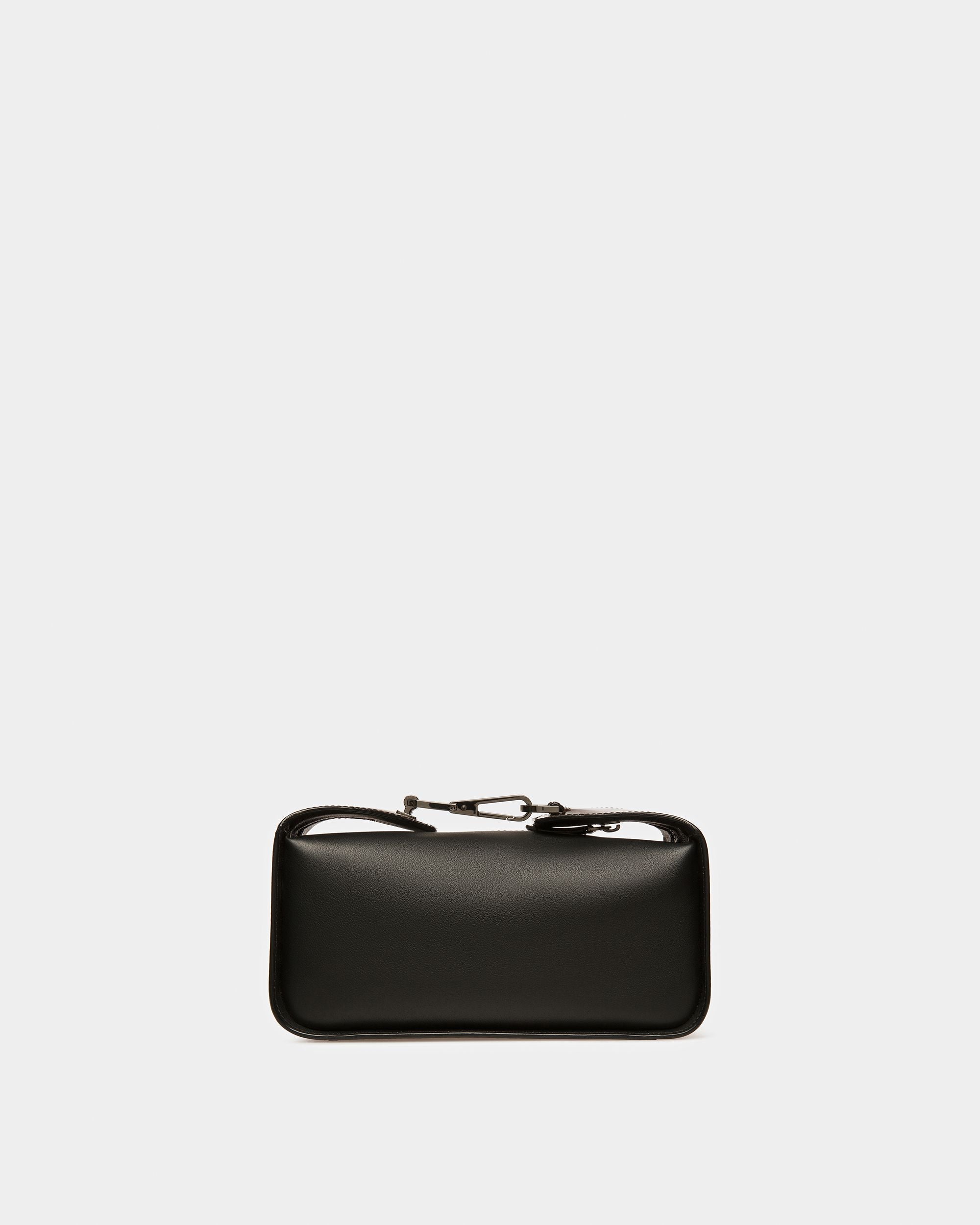 B-Hook Schultertasche Aus Leder In Schwarz - Damen - Bally - 03