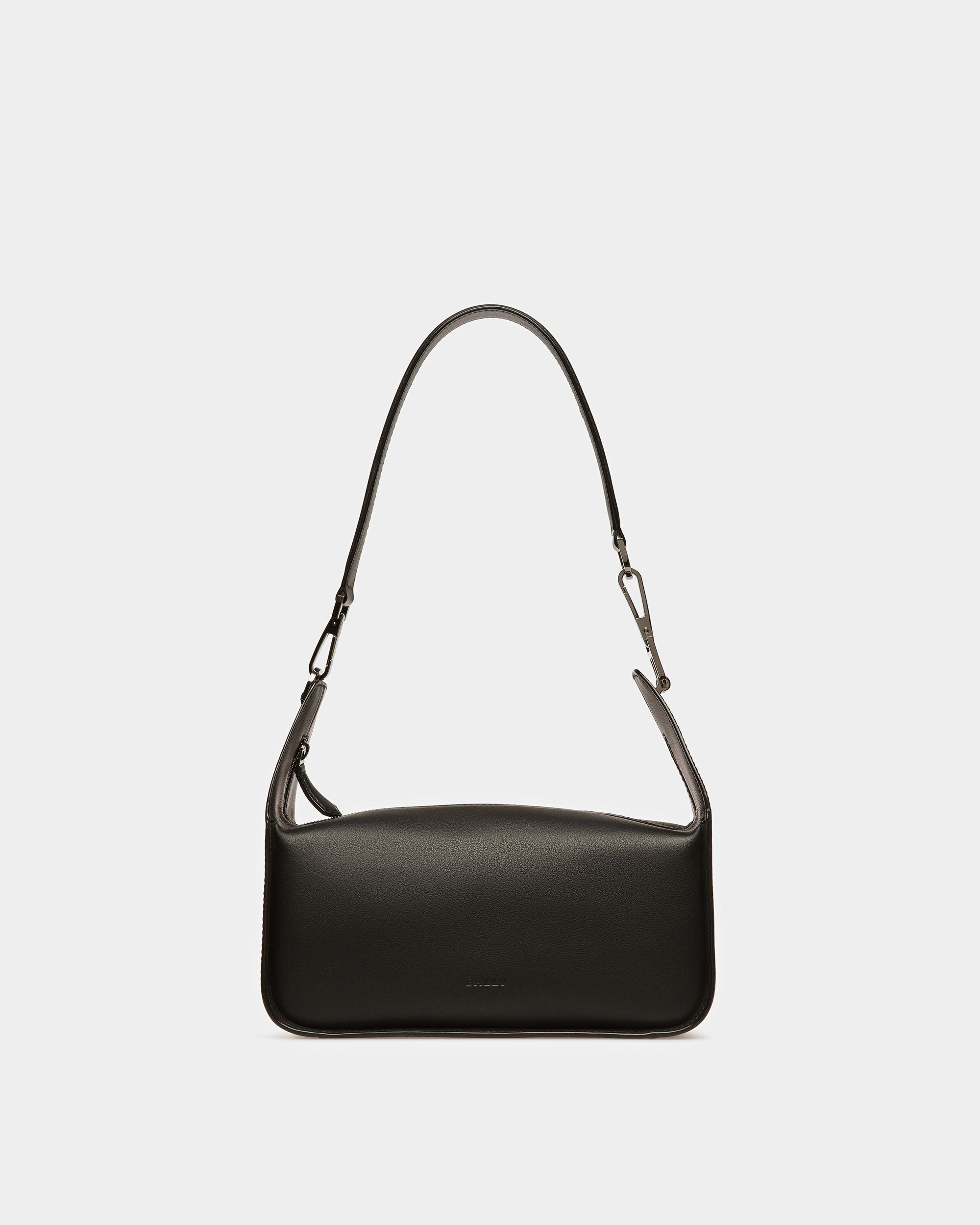 B-Hook Schultertasche Aus Leder In Schwarz - Damen - Bally - 08