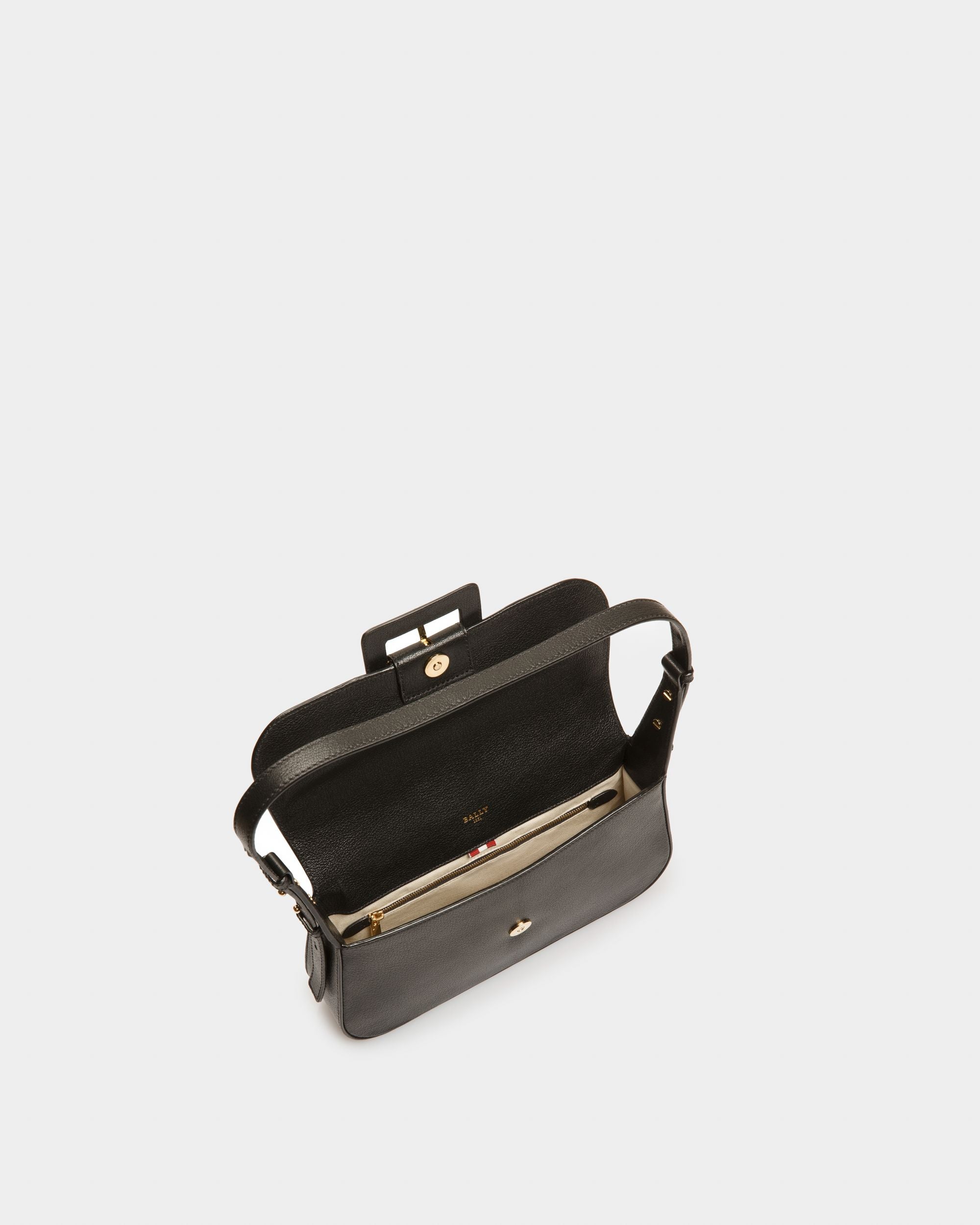 Jadha Leder-Schultertasche In Schwarz - Damen - Bally - 04