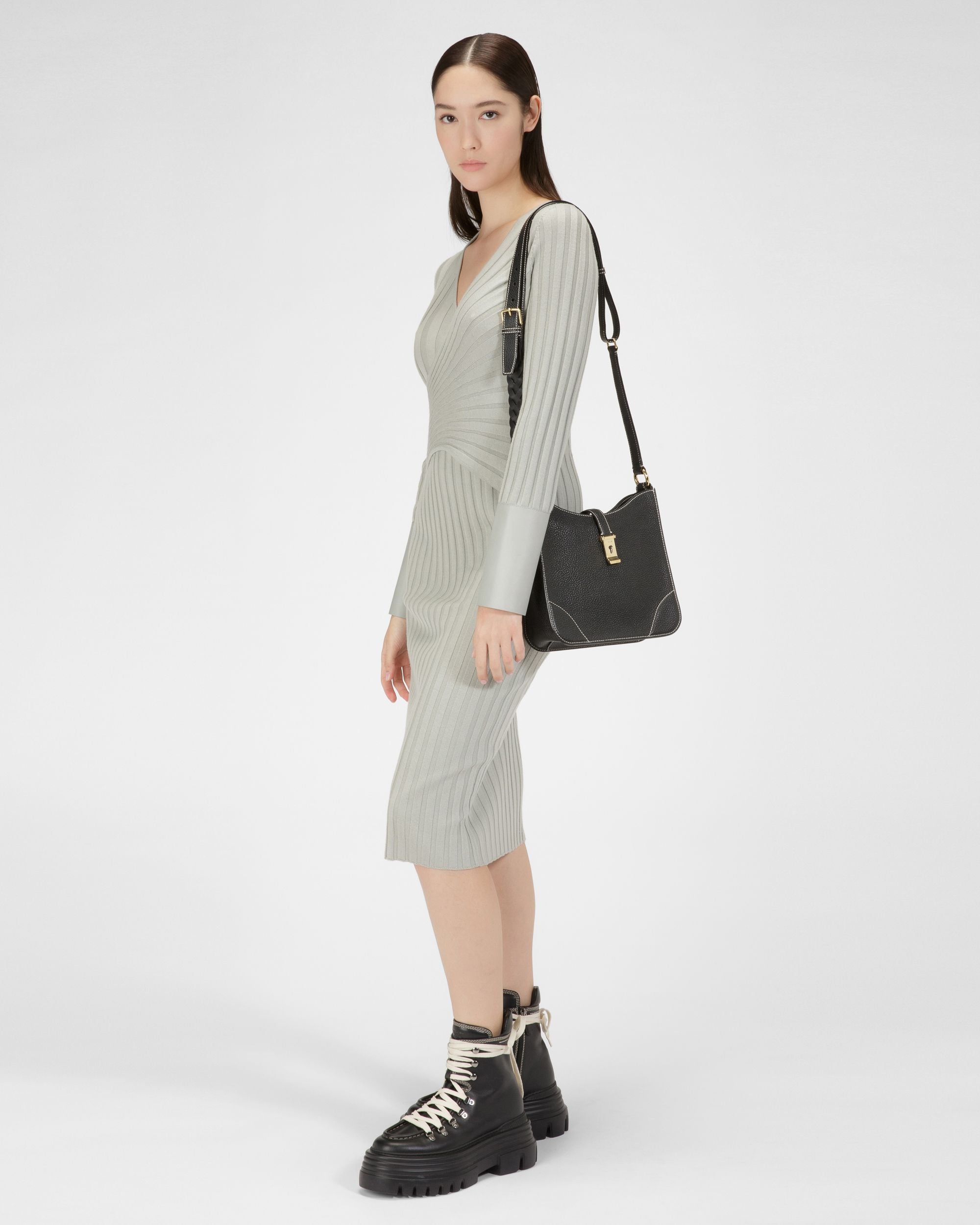 Lavynia Mini Besace En Cuir Noir - Femme - Bally - 02