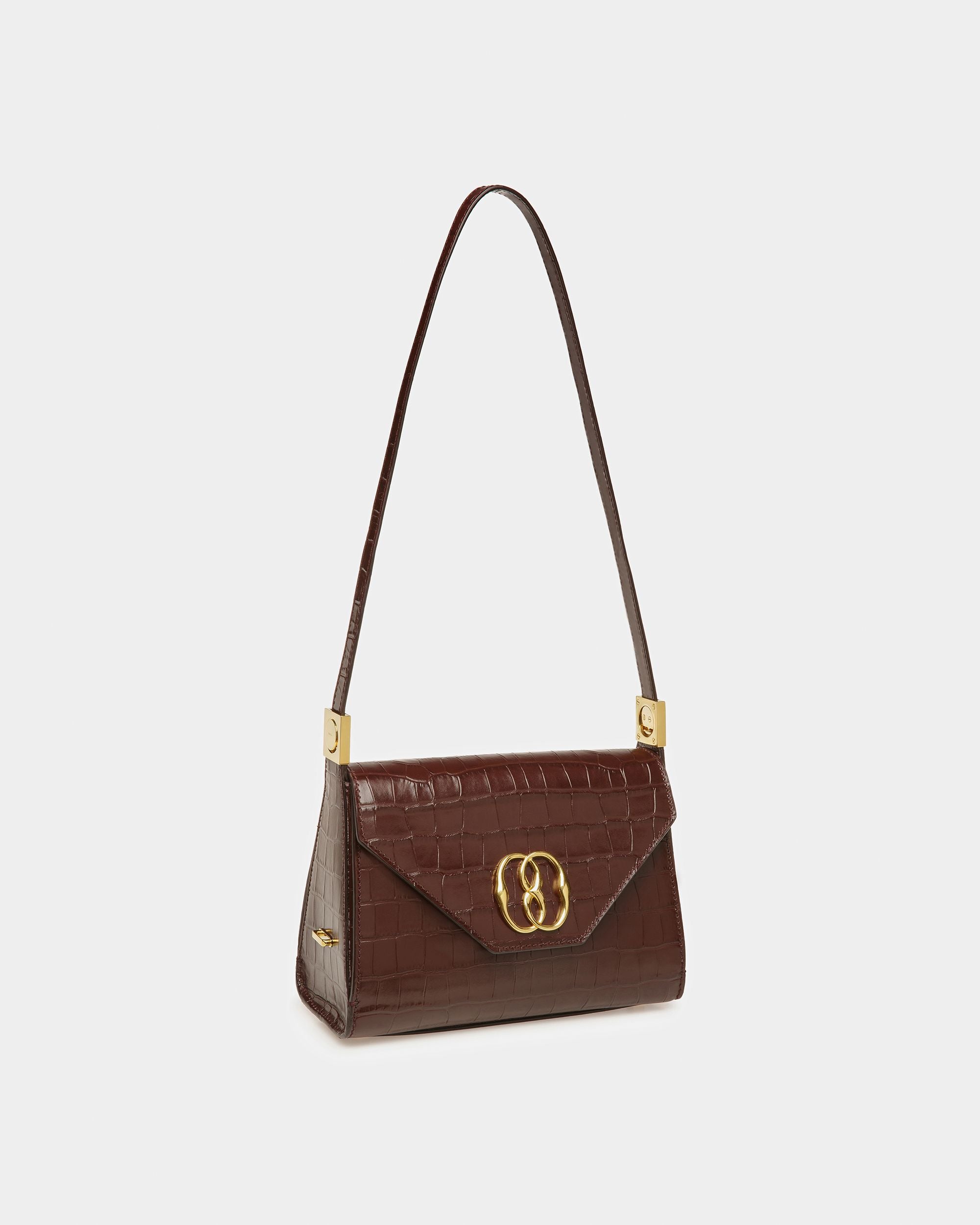Emblem Henkeltasche Aus Leder Mit Krokoprägung - Damen - Bally - 04