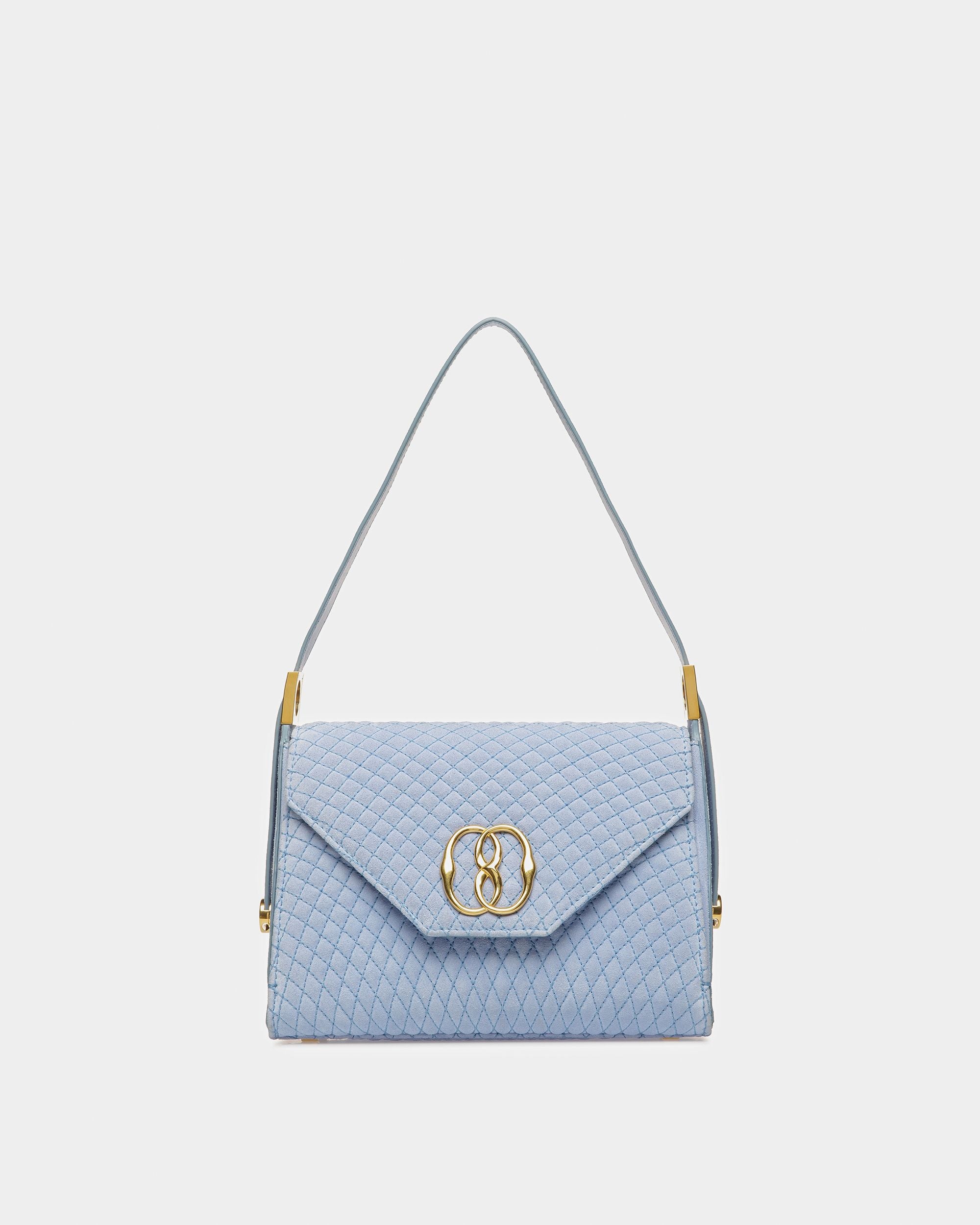 Emblem Henkeltasche Aus Gestepptem Veloursleder - Damen - Bally - 01