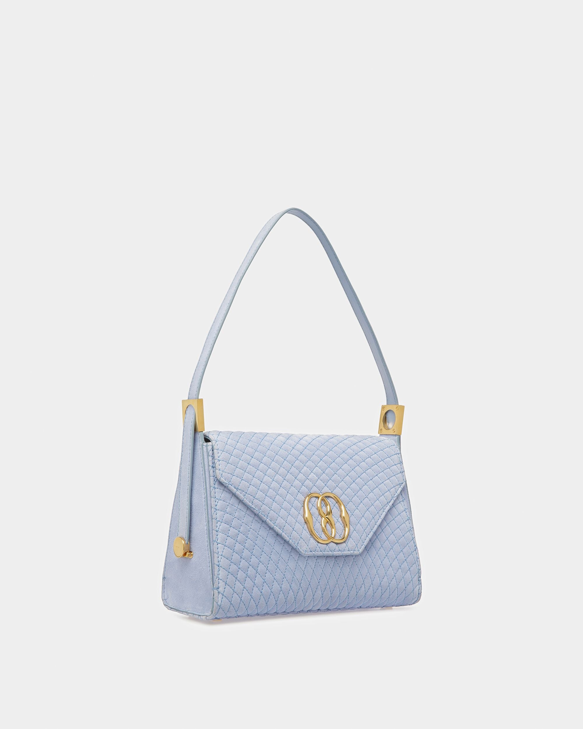 Emblem Henkeltasche Aus Gestepptem Veloursleder - Damen - Bally - 04