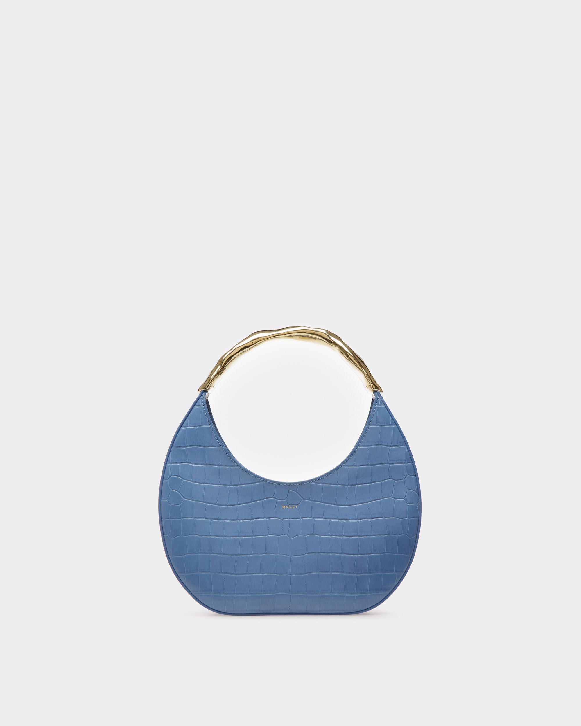 Bolso Hobo Baroque De Piel Blue Kiss - Mujer - Bally - 01