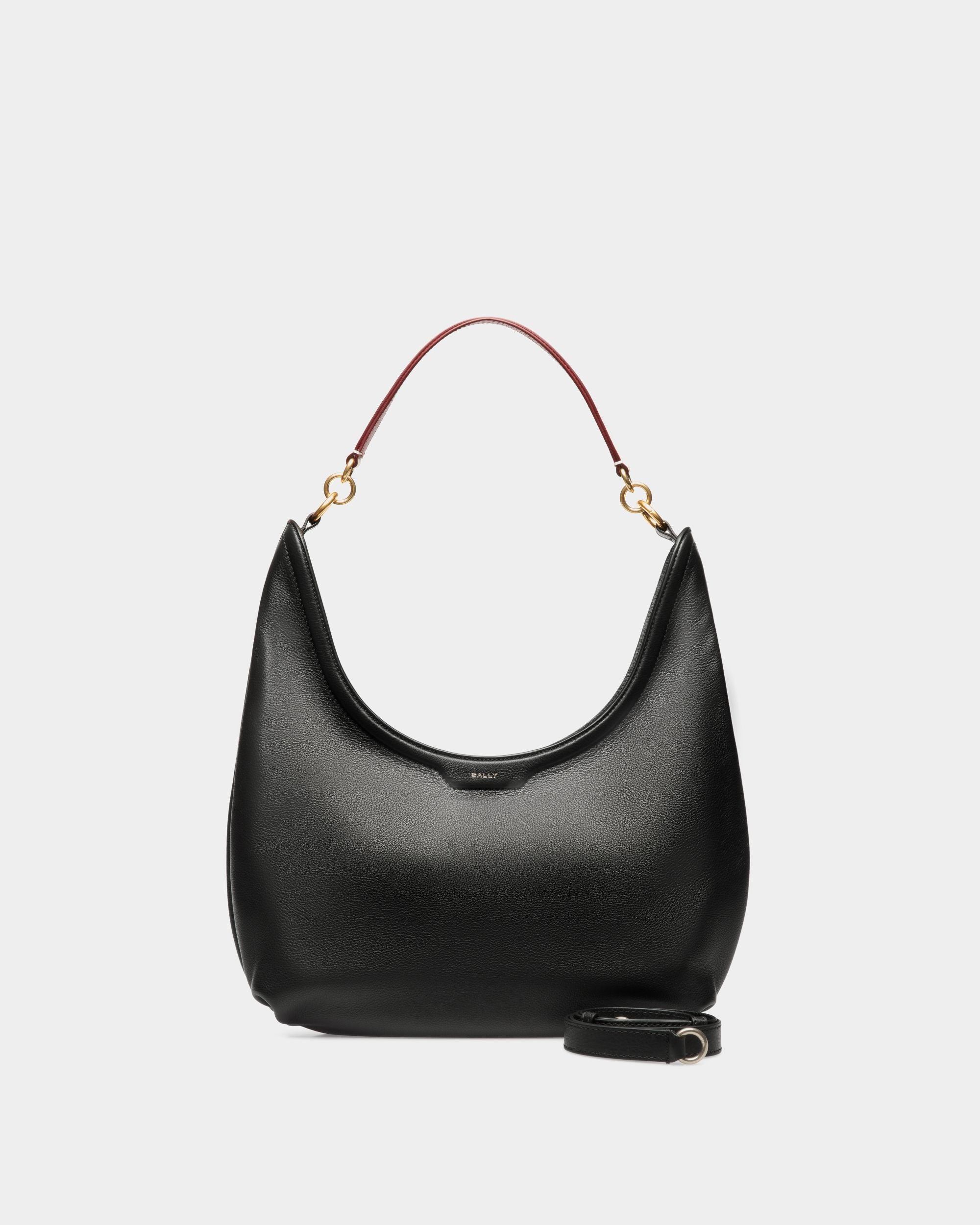 Code Hobo-Tasche Aus Leder In Schwarz - Damen - Bally - 01
