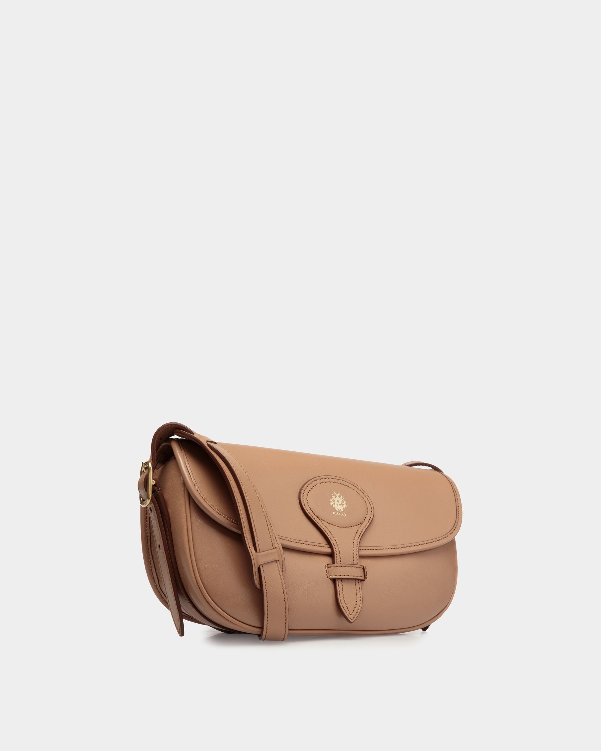 Bolos Bandolera Beckett De Piel Praline Beige - Mujer - Bally - 04