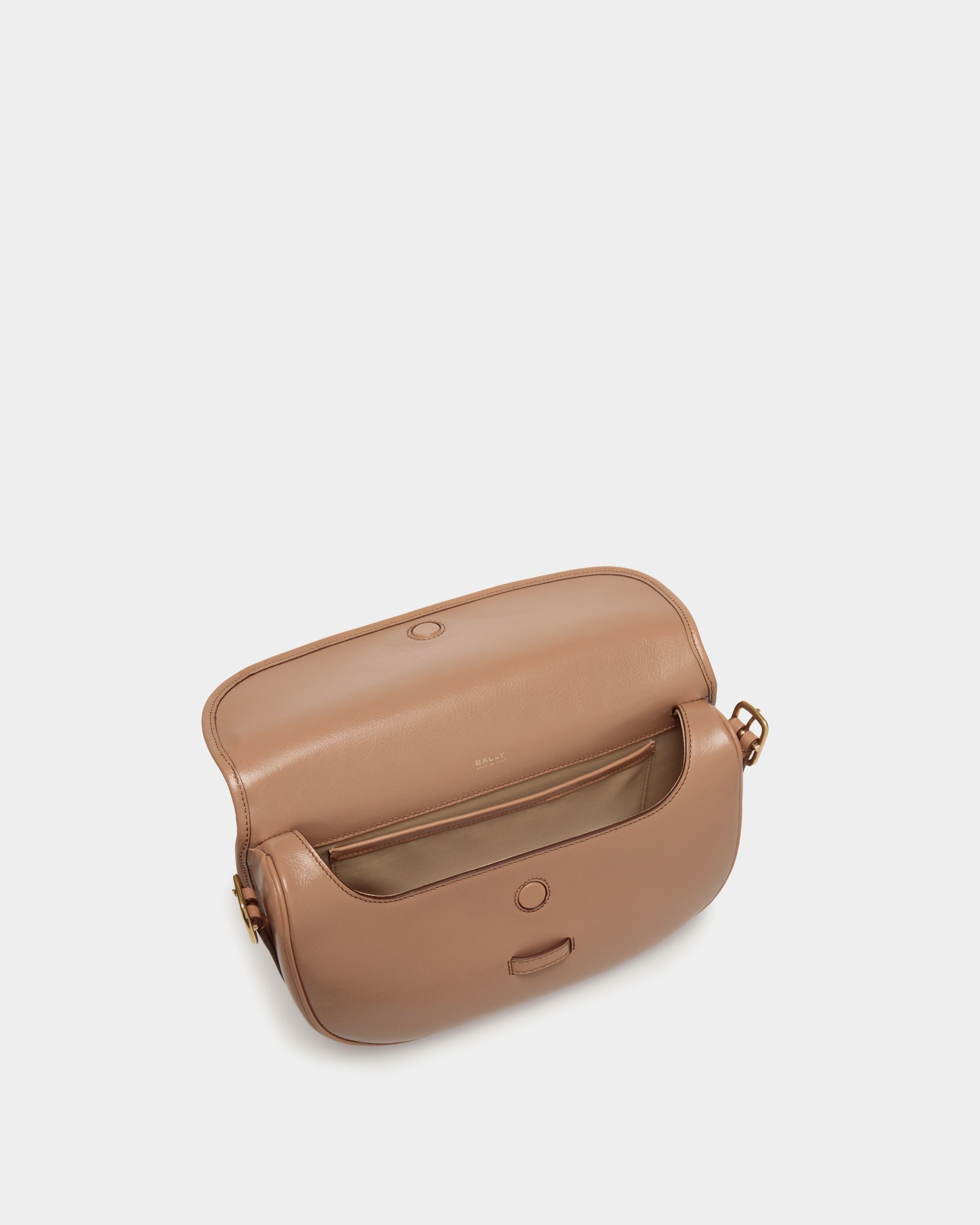 Bolos Bandolera Beckett De Piel Praline Beige - Mujer - Bally - 05