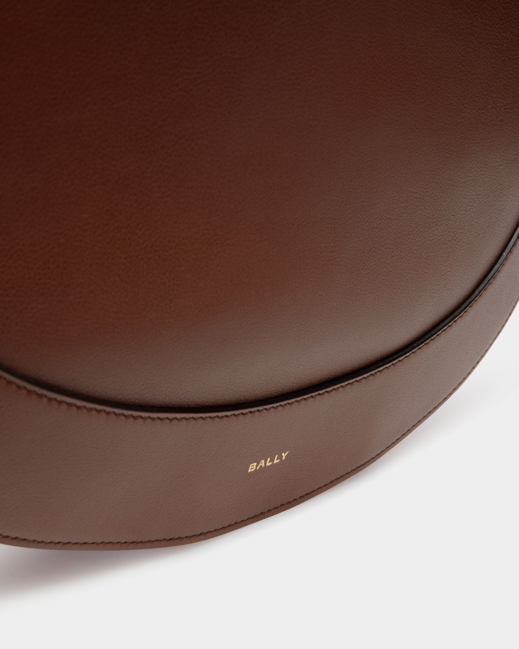 Sac Fourre-Tout Lune En Cuir Marron - Femme - Bally - 05