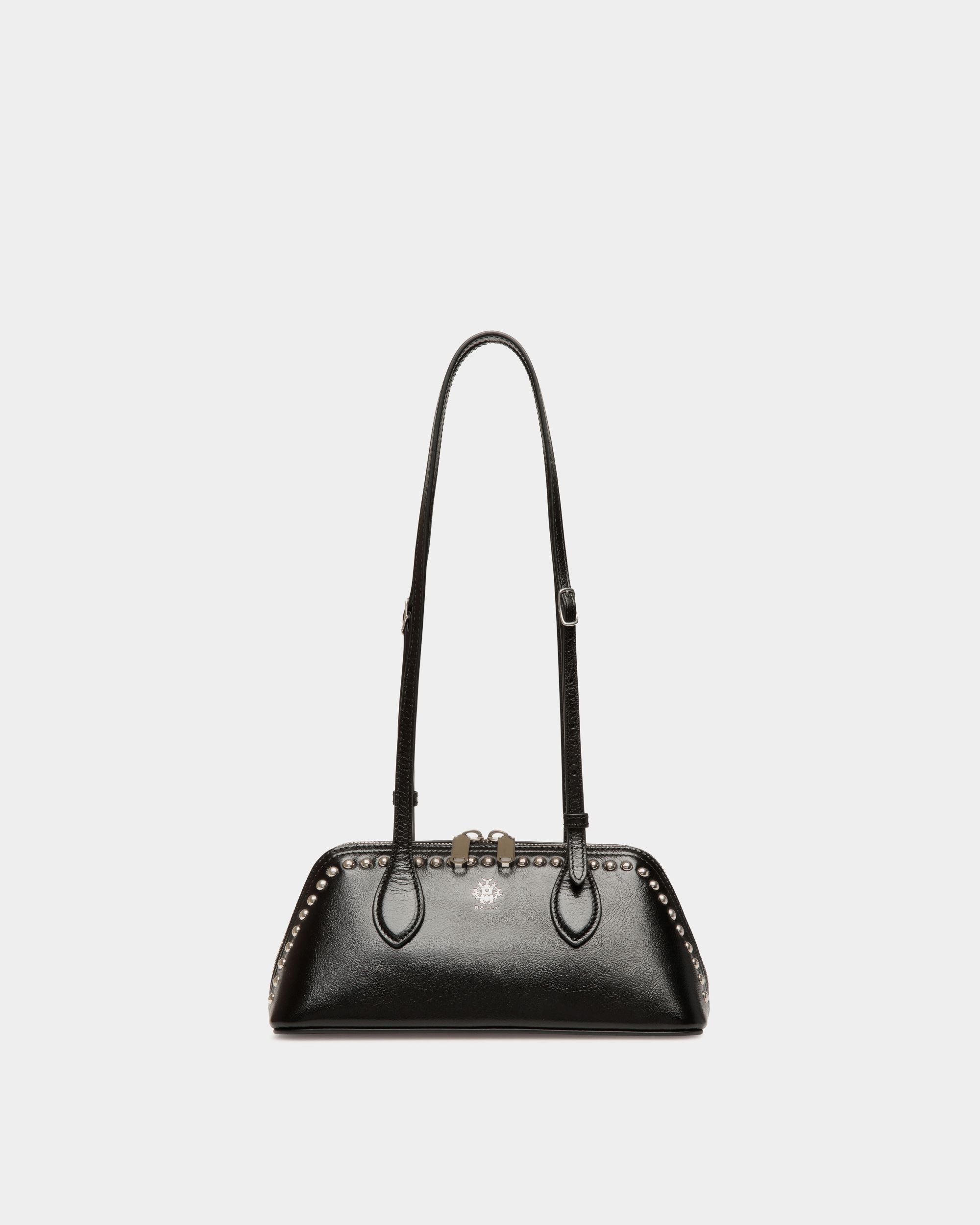 Minibolso Ray De Piel Negra Con Tachuelas - Mujer - Bally - 01