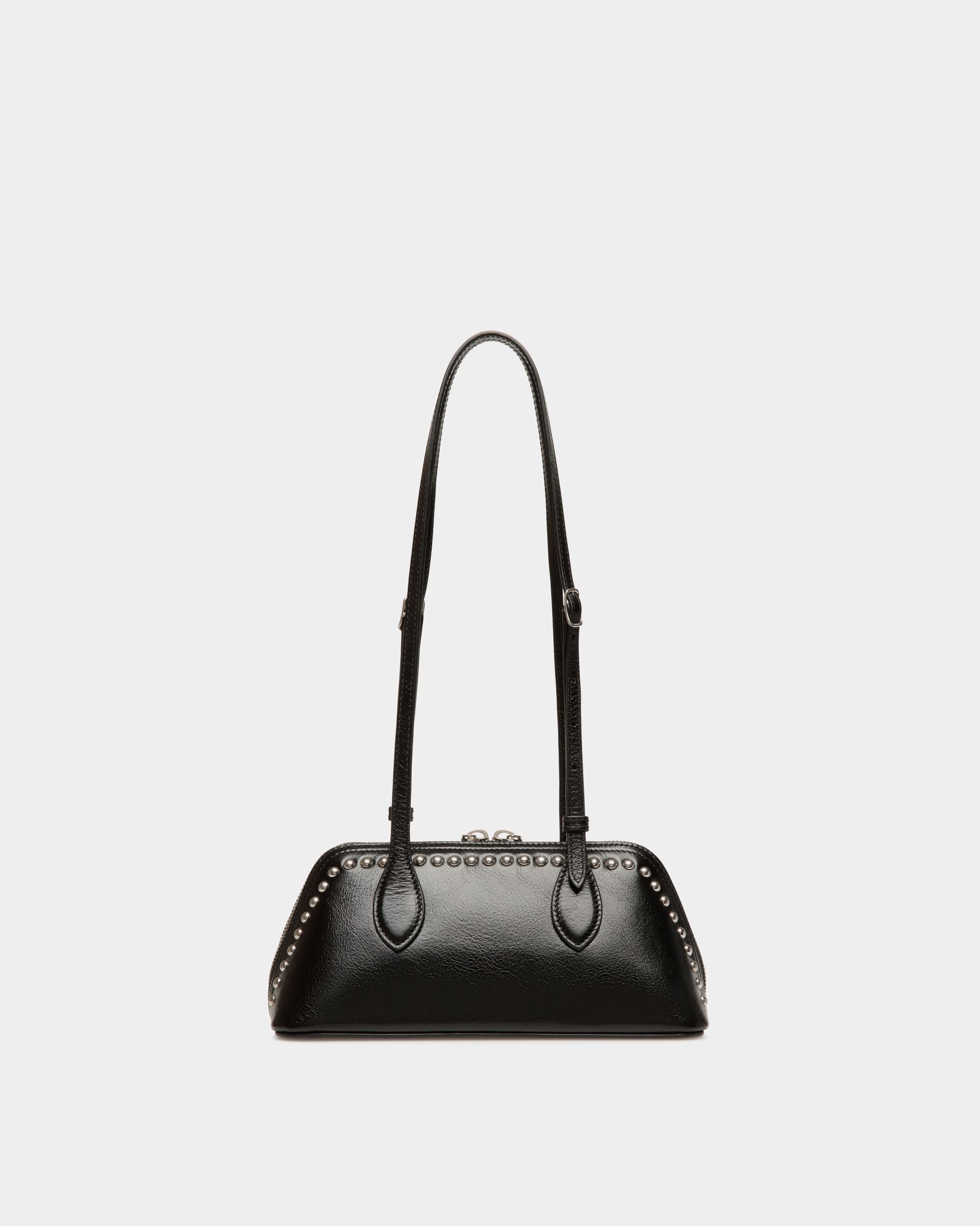 Minibolso Ray De Piel Negra Con Tachuelas - Mujer - Bally - 03