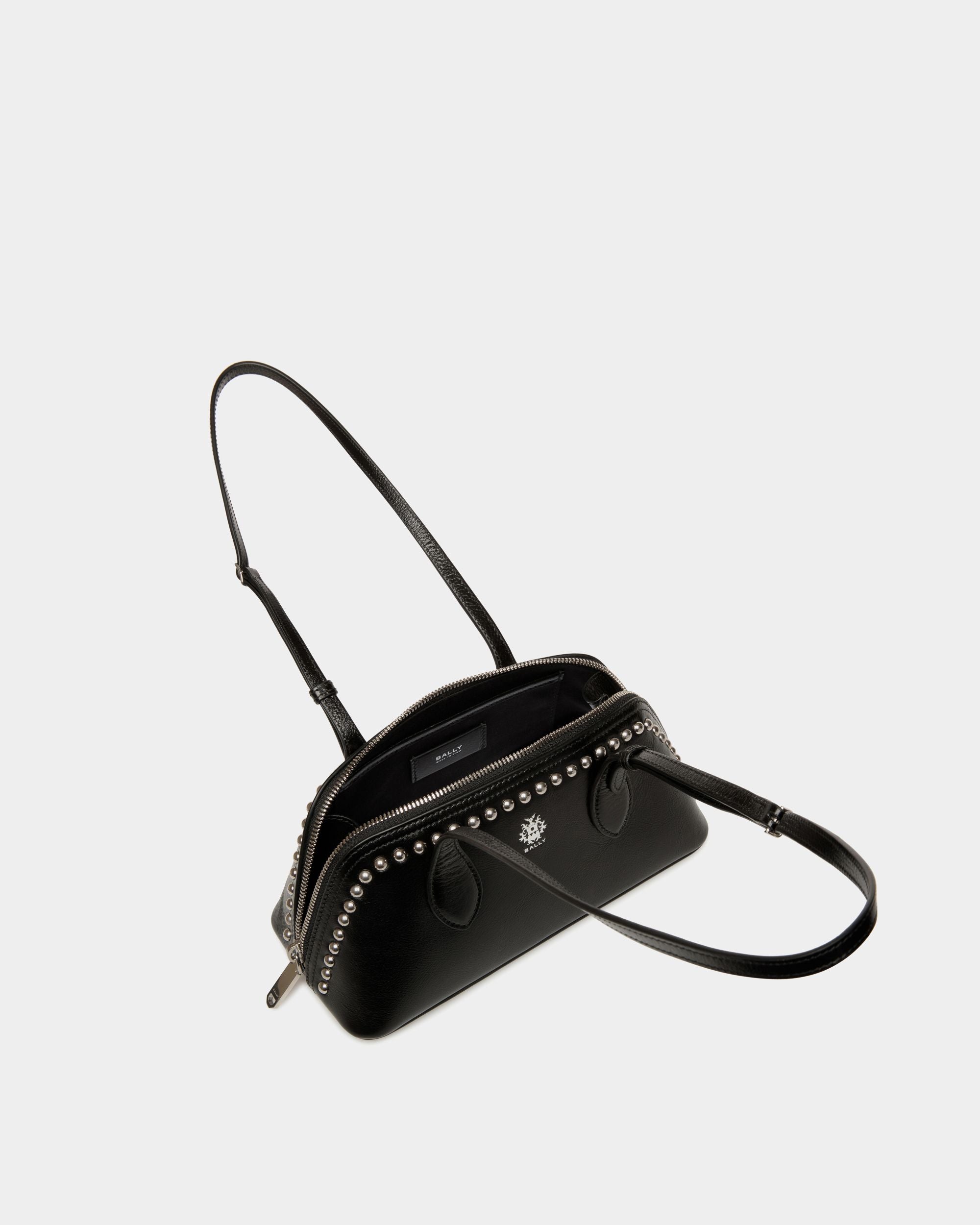 Minibolso Ray De Piel Negra Con Tachuelas - Mujer - Bally - 05