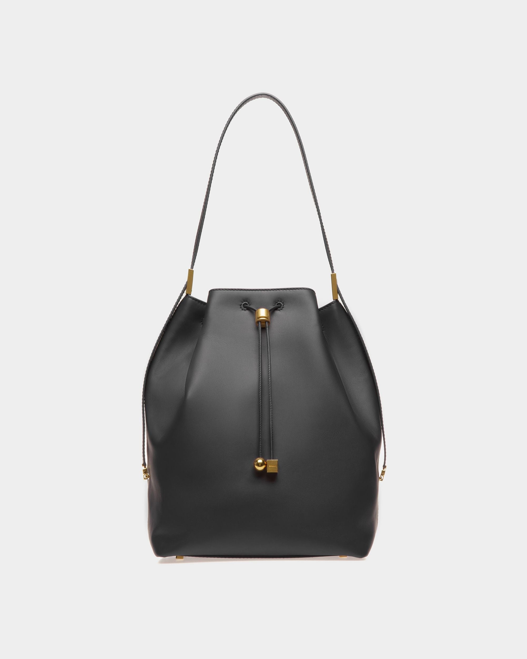 Sac Seau Block En Cuir Noir - Femme - Bally - 01