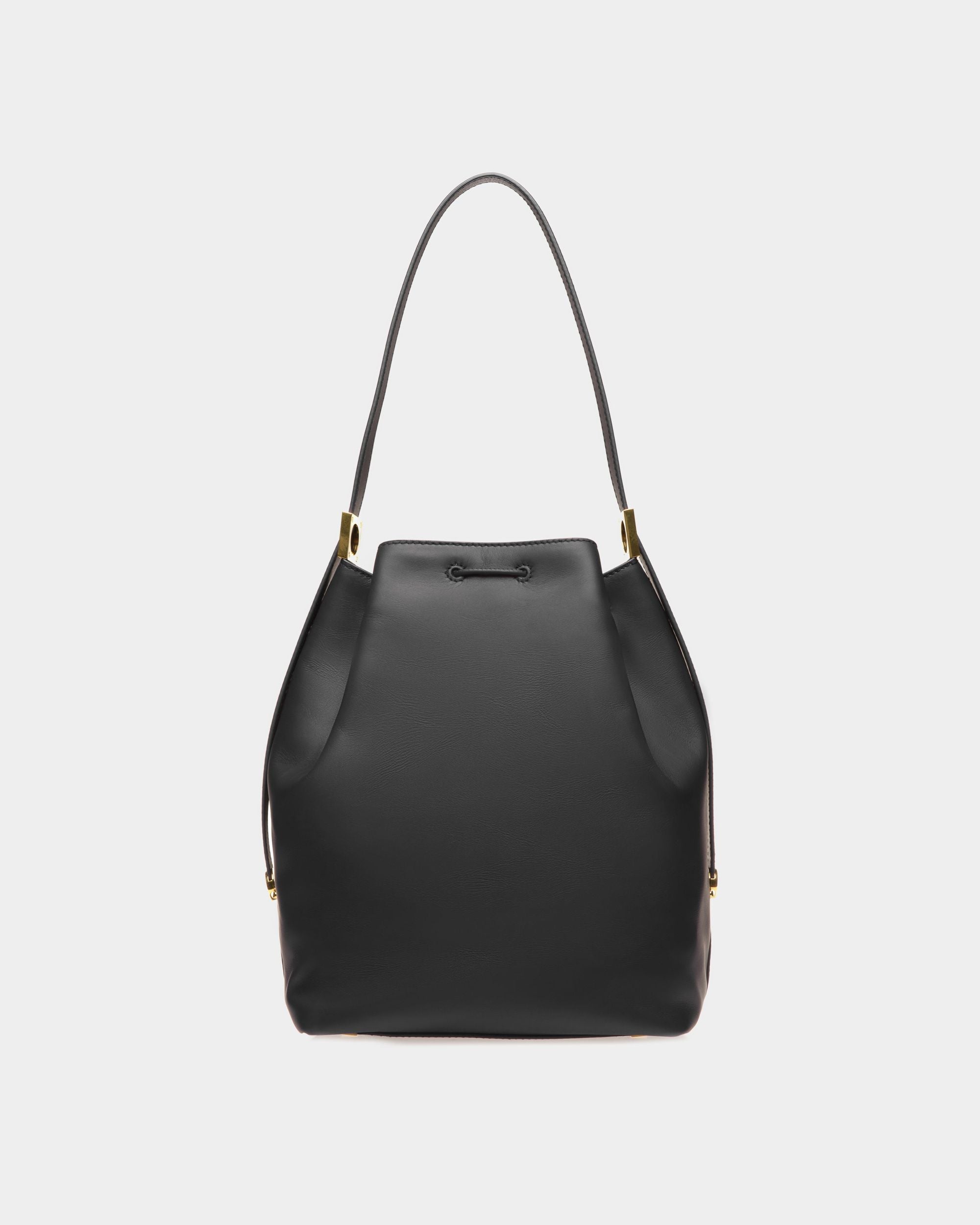Sac Seau Block En Cuir Noir - Femme - Bally - 02