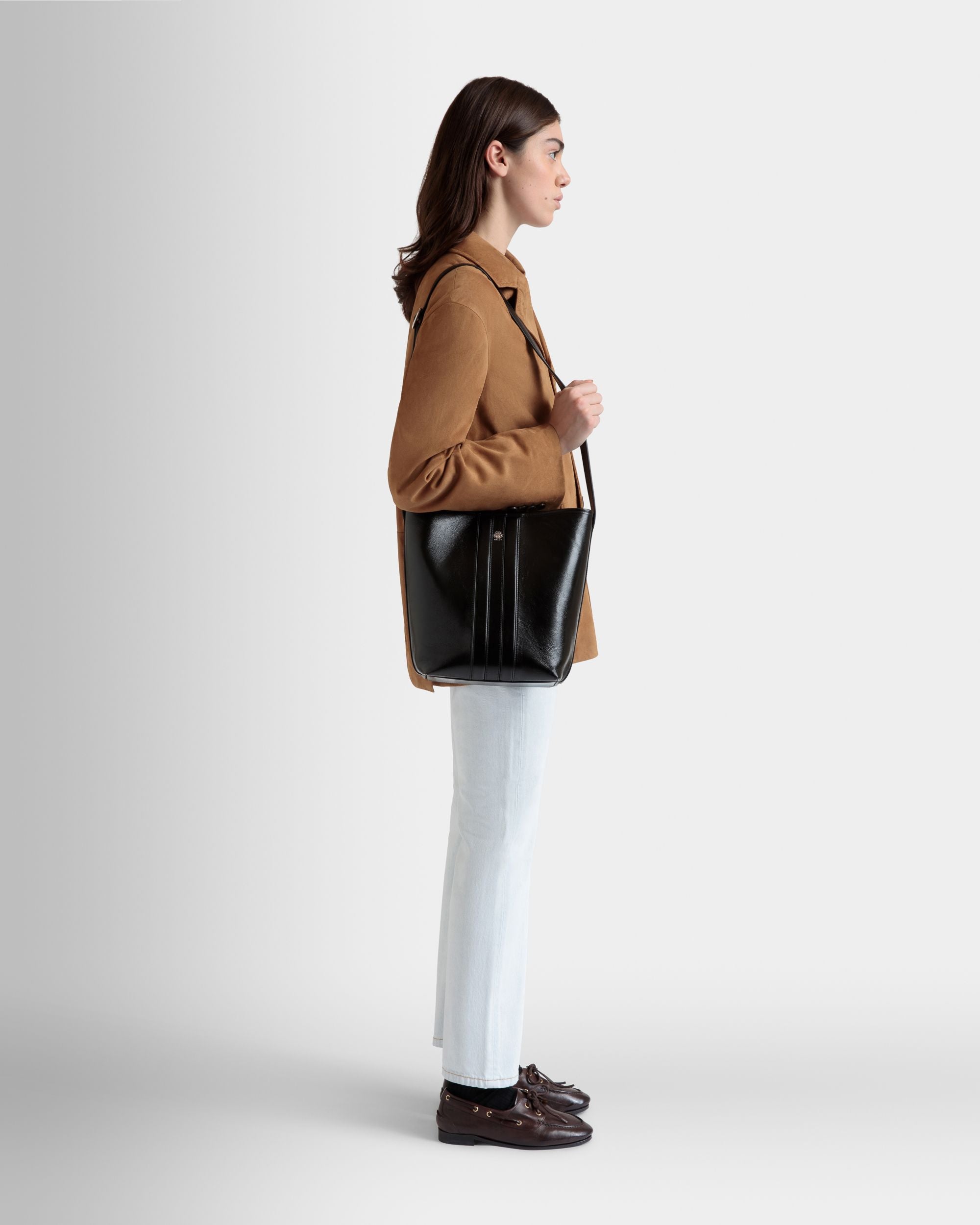 Beckett Beuteltasche Aus Schwarzem Leder - Damen - Bally - 02
